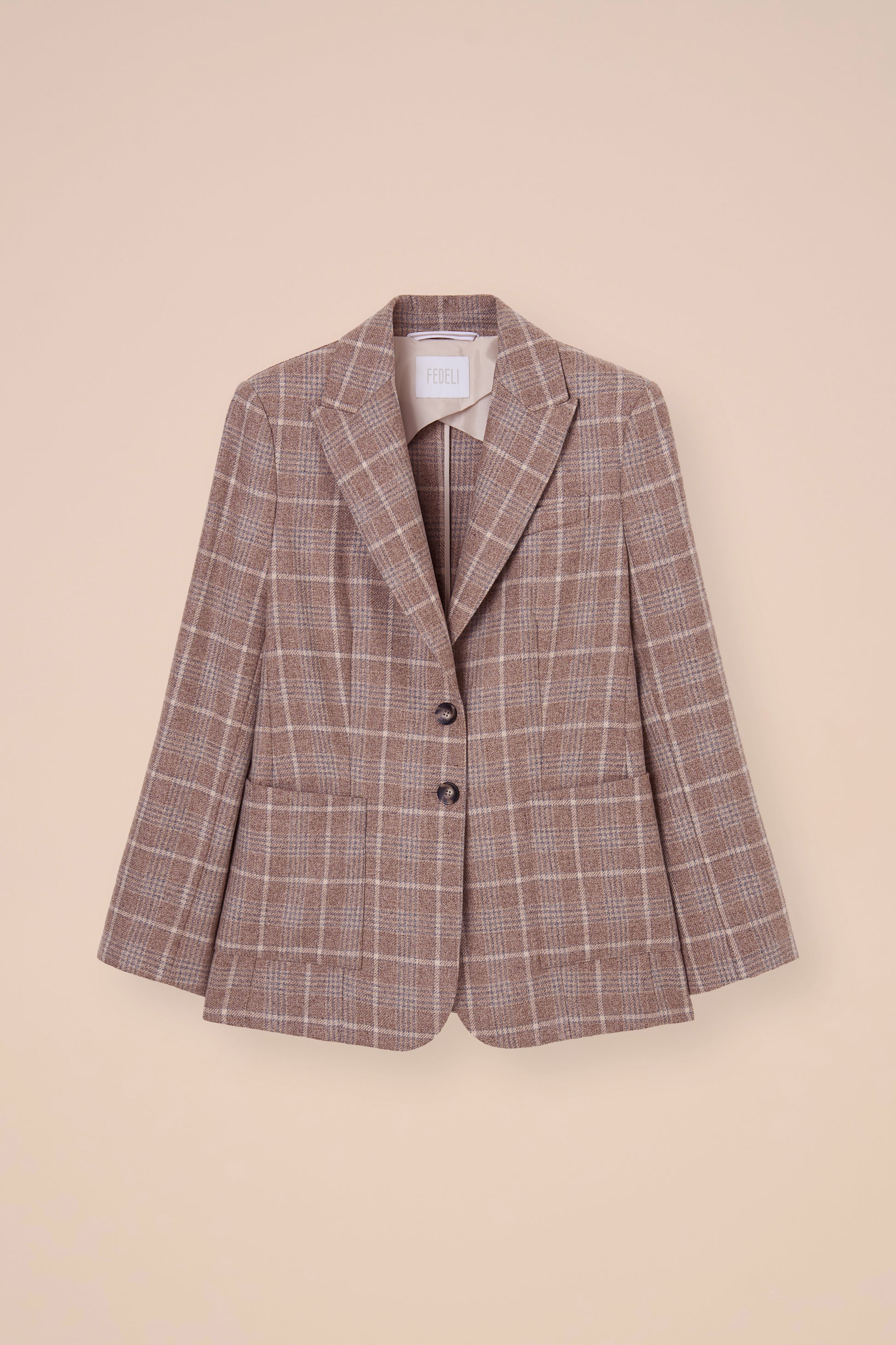 Manolo blazer monopetto in cashmere jack - DUNES
