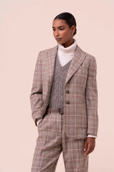 Manolo blazer monopetto in cashmere jack