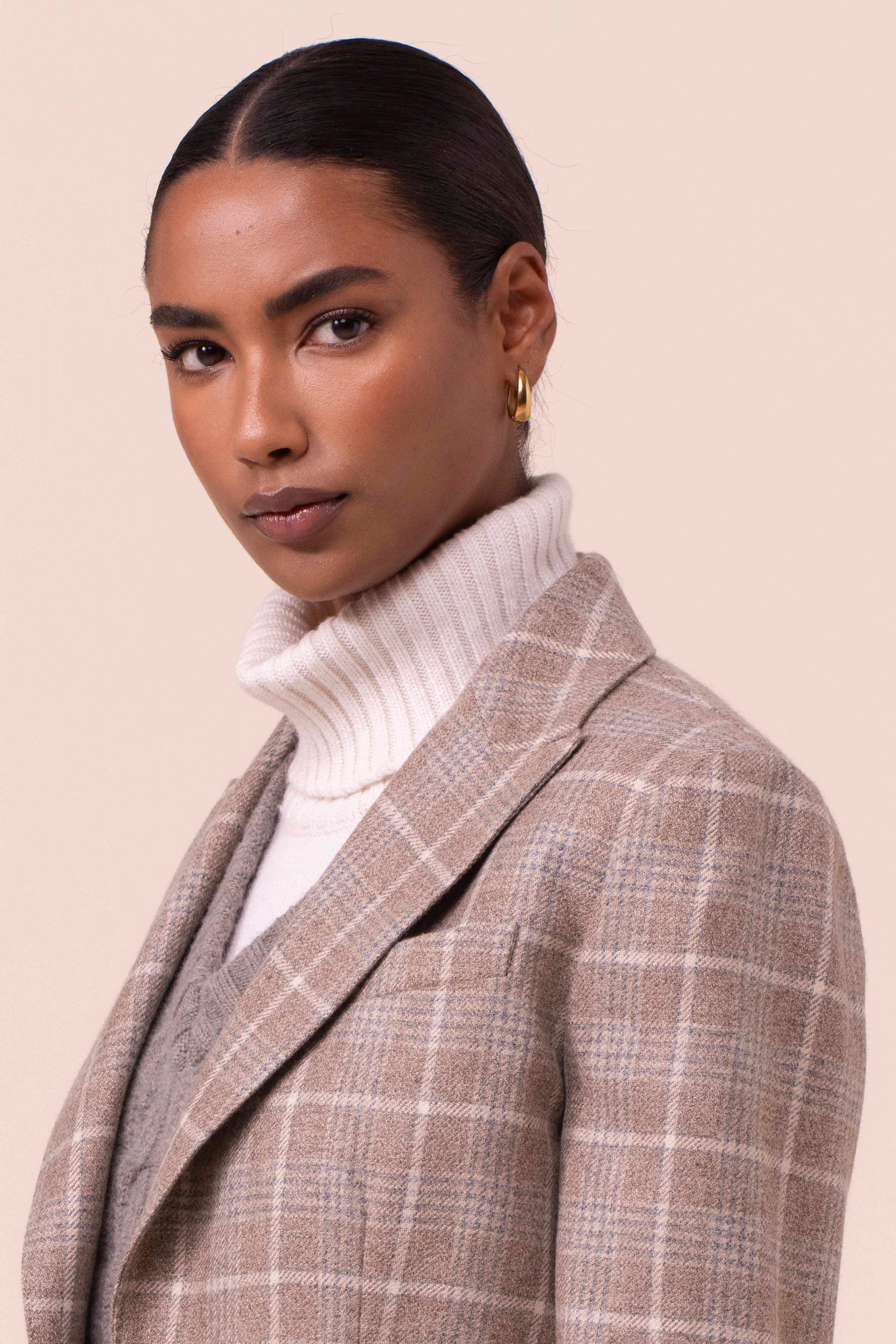 Manolo blazer monopetto in cashmere jack - DUNES