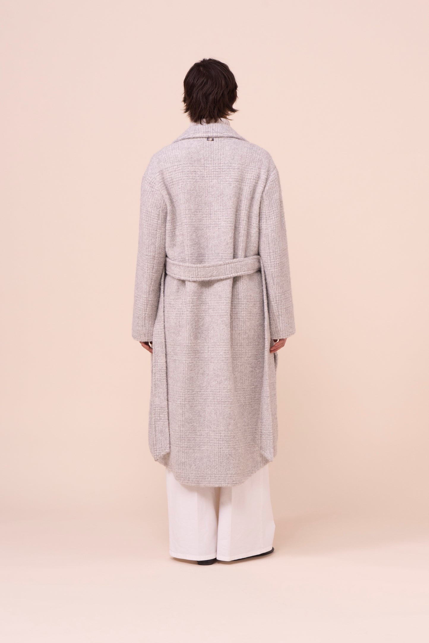 Ximena cappotto in alpaca e lana - LIGHTGRAY