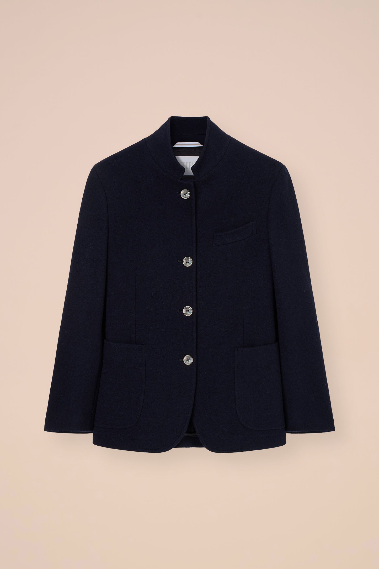 D-Damon Cashmere Flanel Blazer - MIDNIGHTBLUE