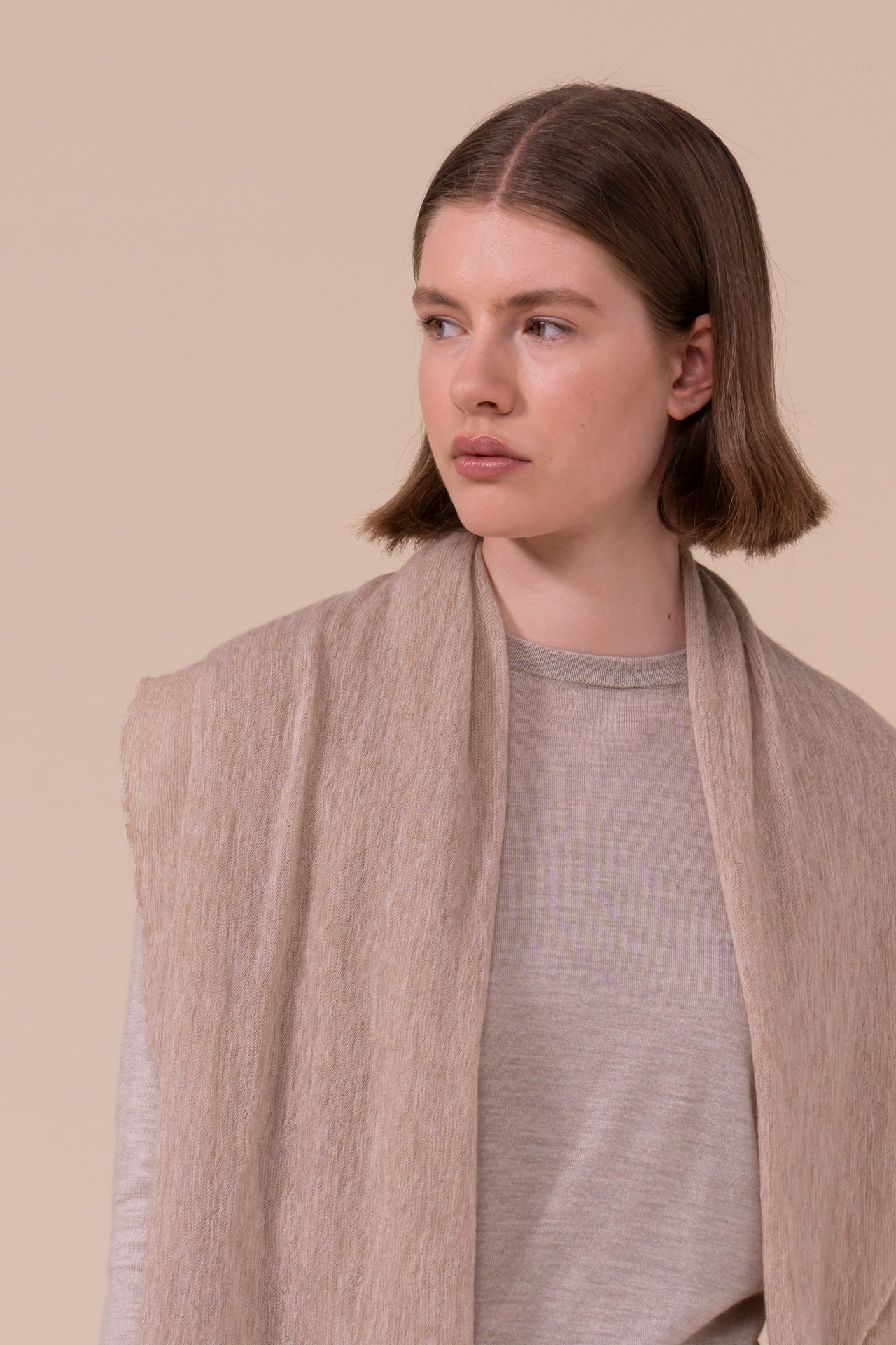 Claus Cashmere Pashmina - TAN