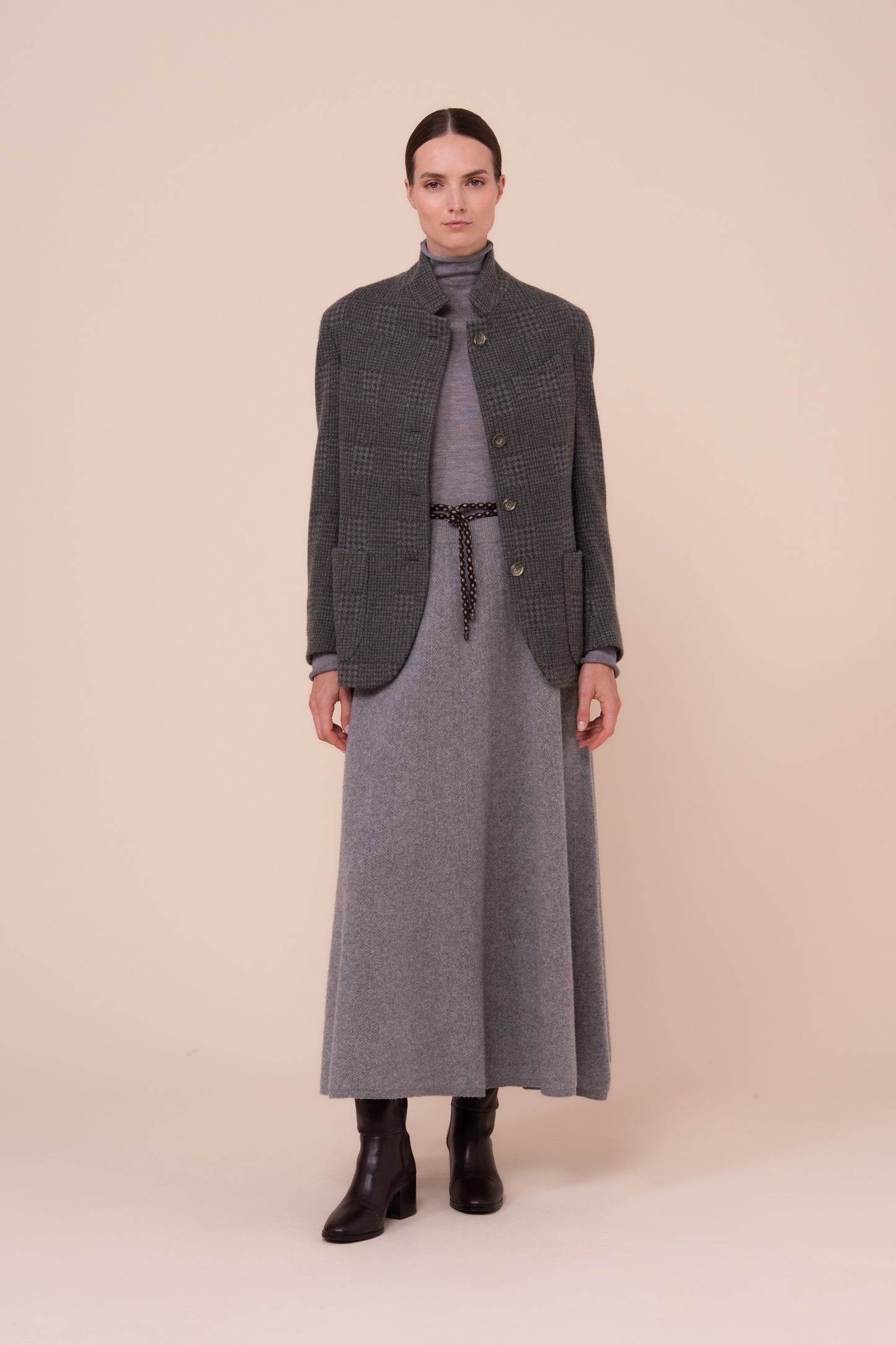 D-Damon blazer in cashmere flanel jacquard - 2/2
