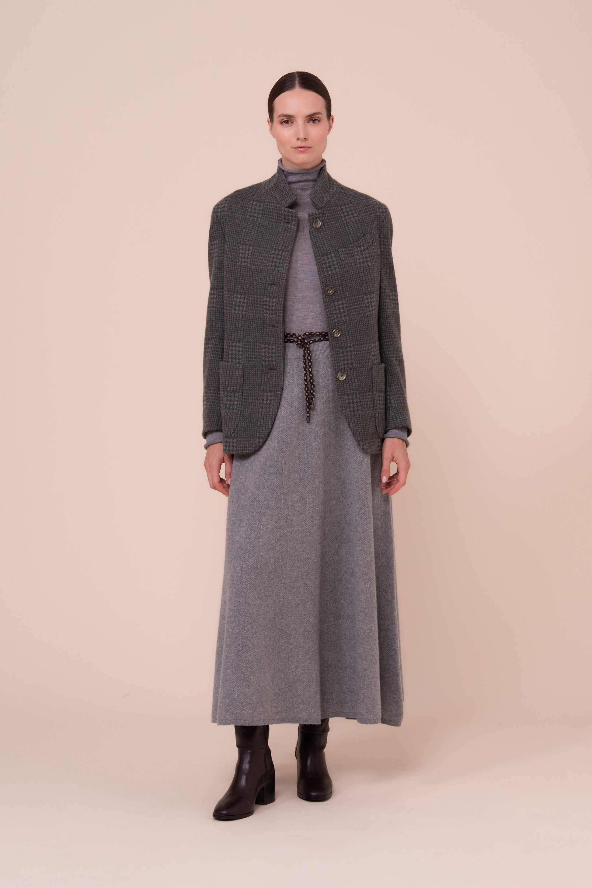 D-Damon blazer in cashmere flanel jacquard - 2/2