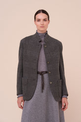 D-Damon Cashmere Flanel Jacquard Blazer