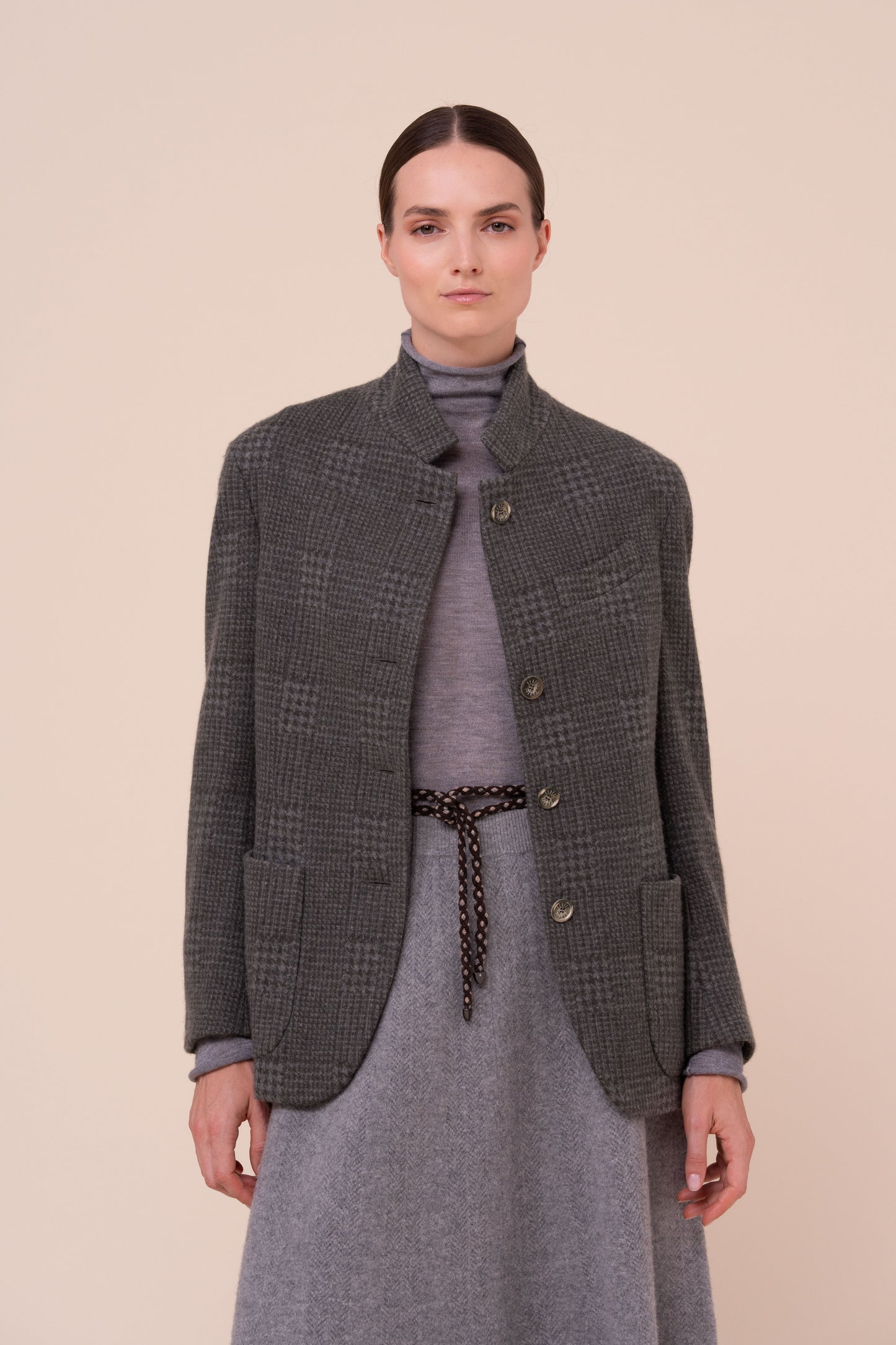 D-Damon blazer in cashmere flanel jacquard - 2/2
