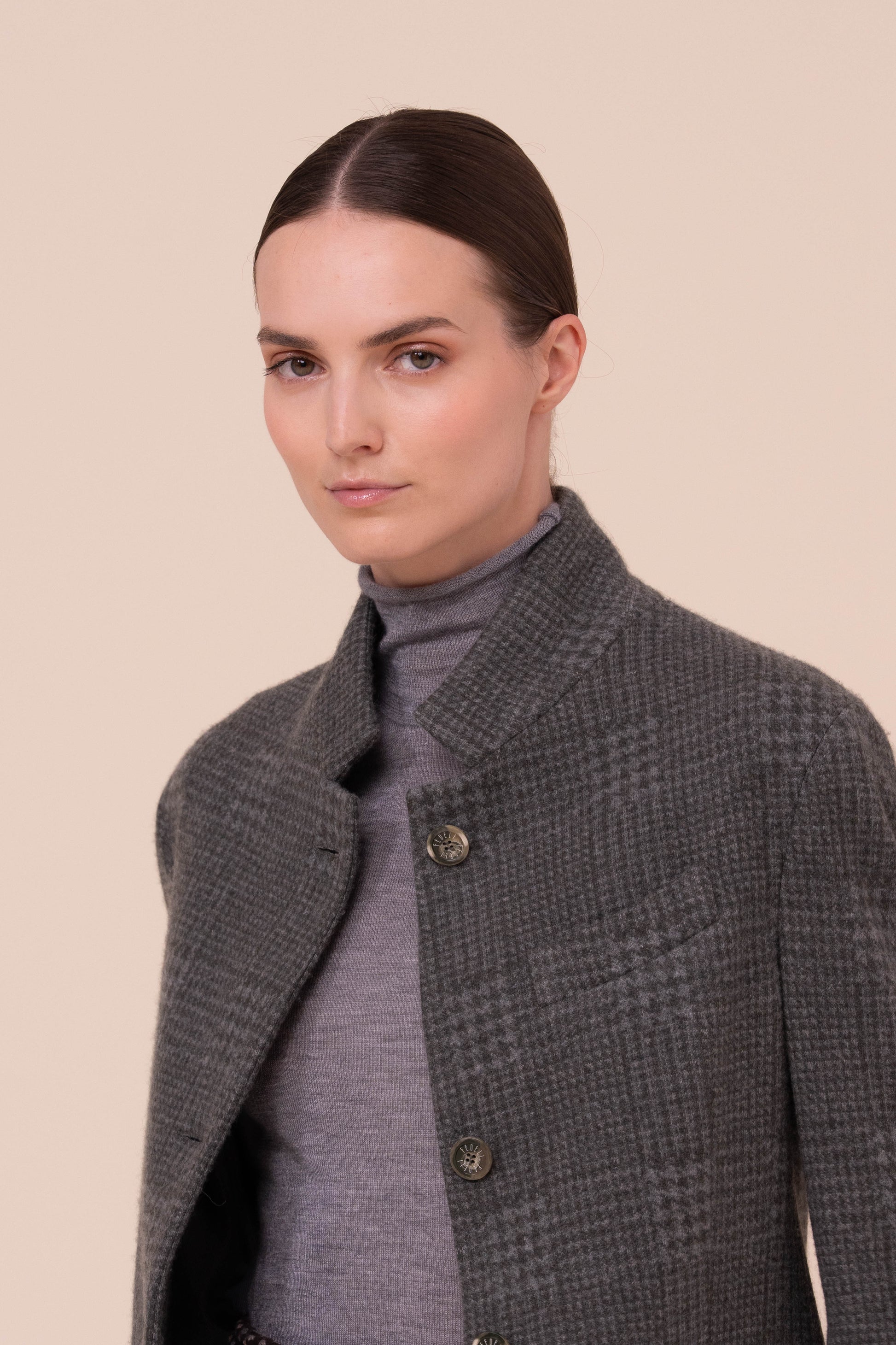 D-Damon blazer in cashmere flanel jacquard - 2/2