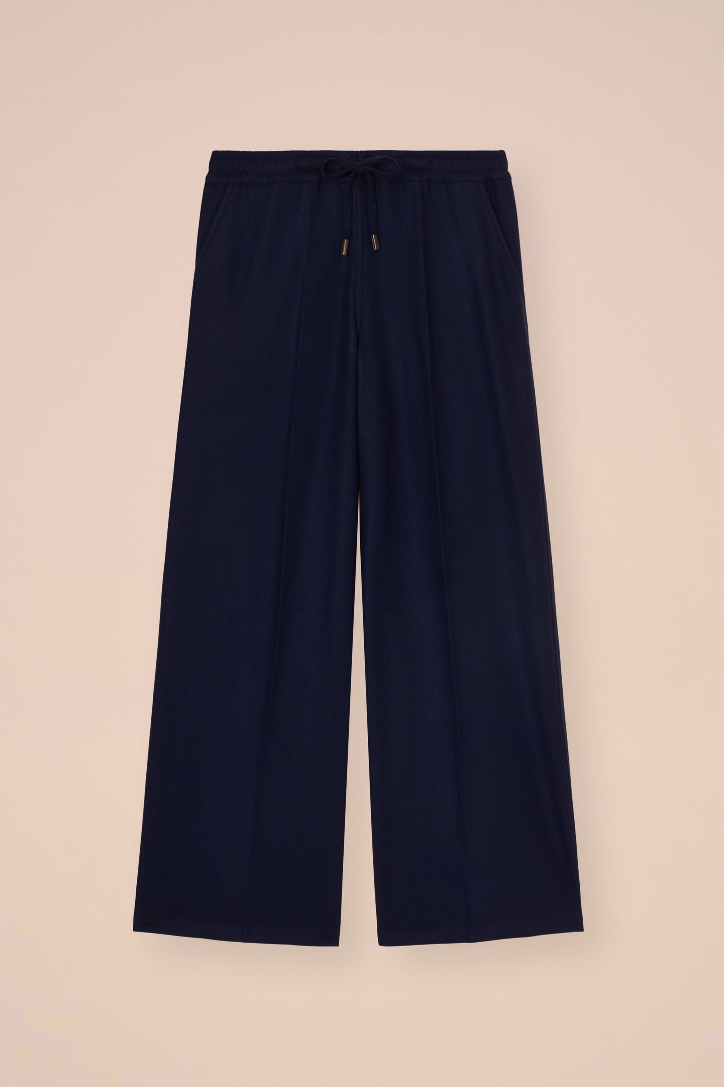 New Diana pantaloni a gamba ampia in cashmere flanel - ICE