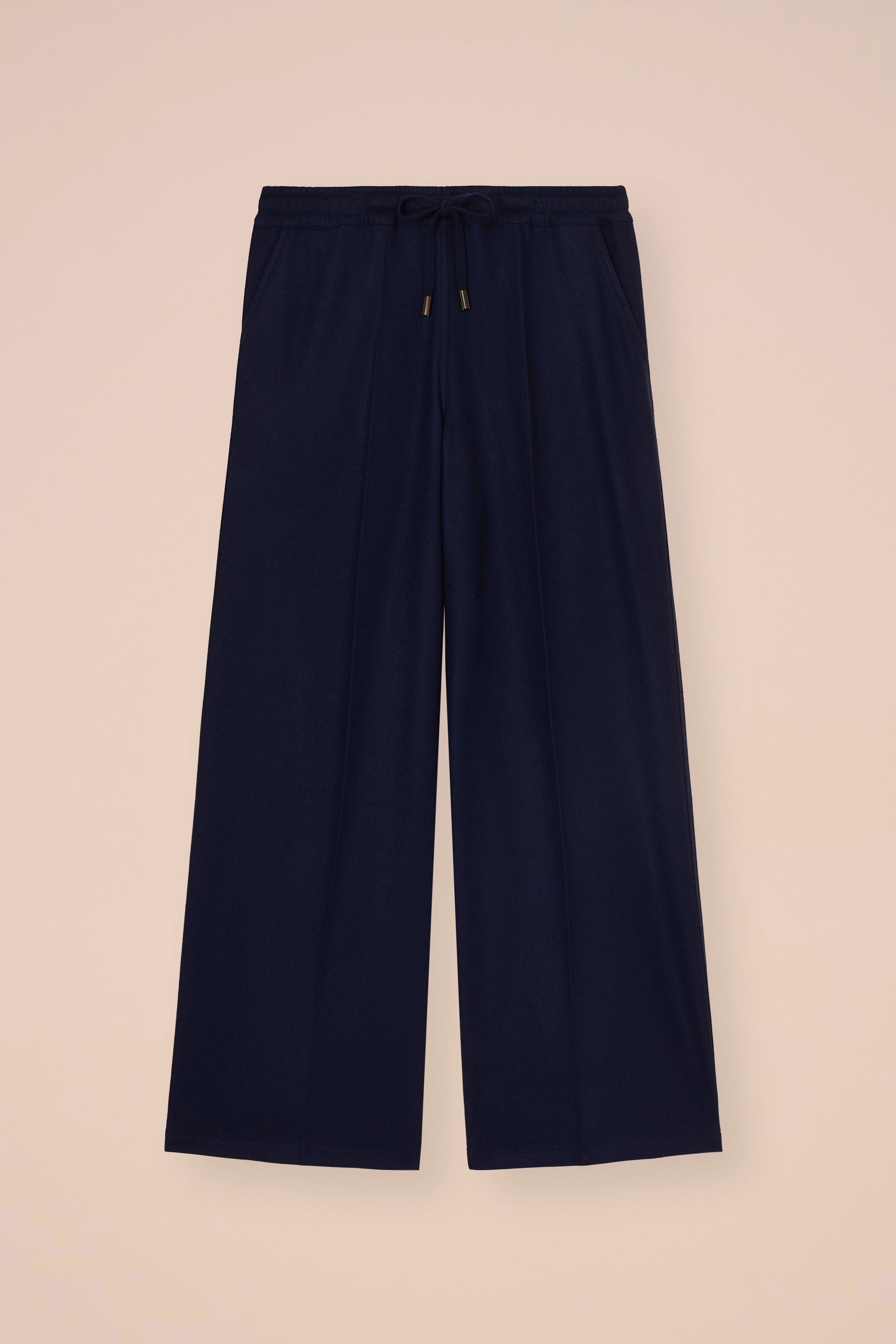 New Diana pantaloni a gamba ampia in cashmere flanel - ICE
