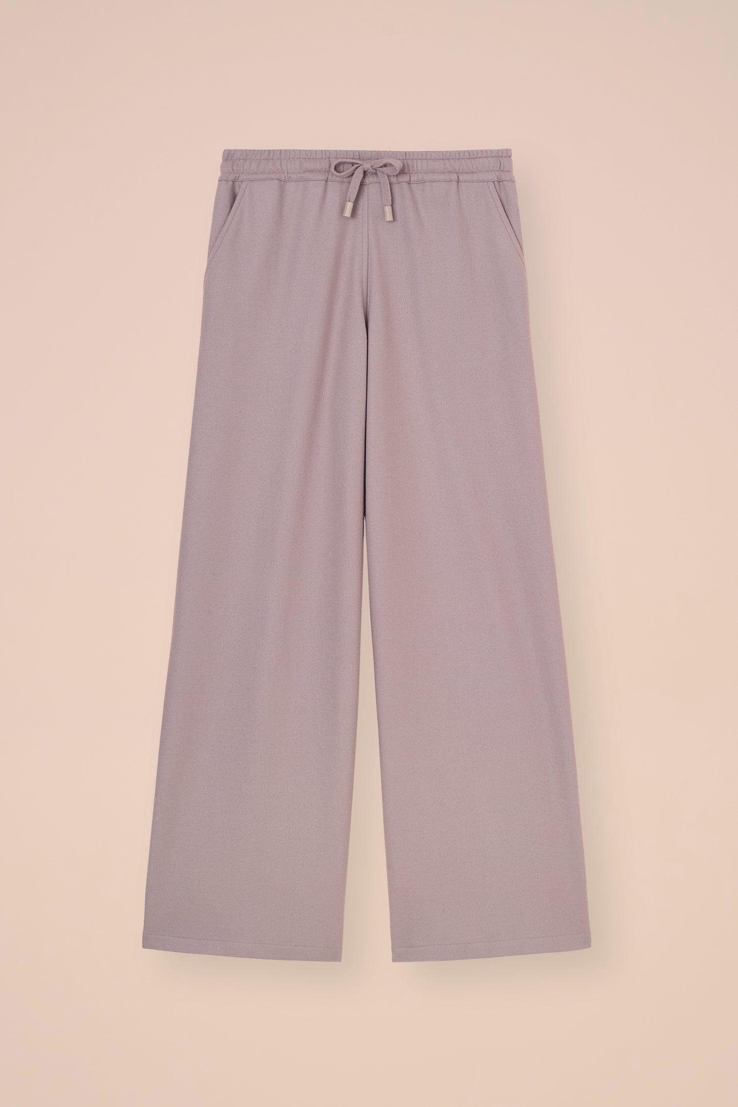 New Diana pantaloni a gamba ampia in cashmere flanel - ICE