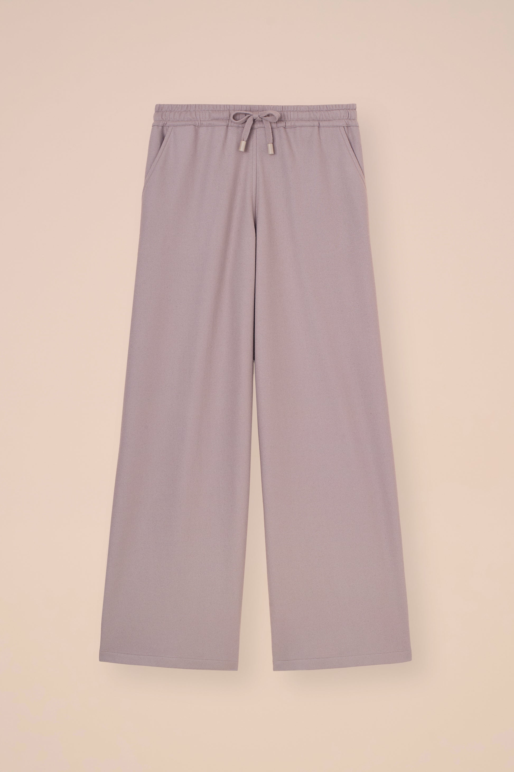 New Diana pantaloni a gamba ampia in cashmere flanel - ICE