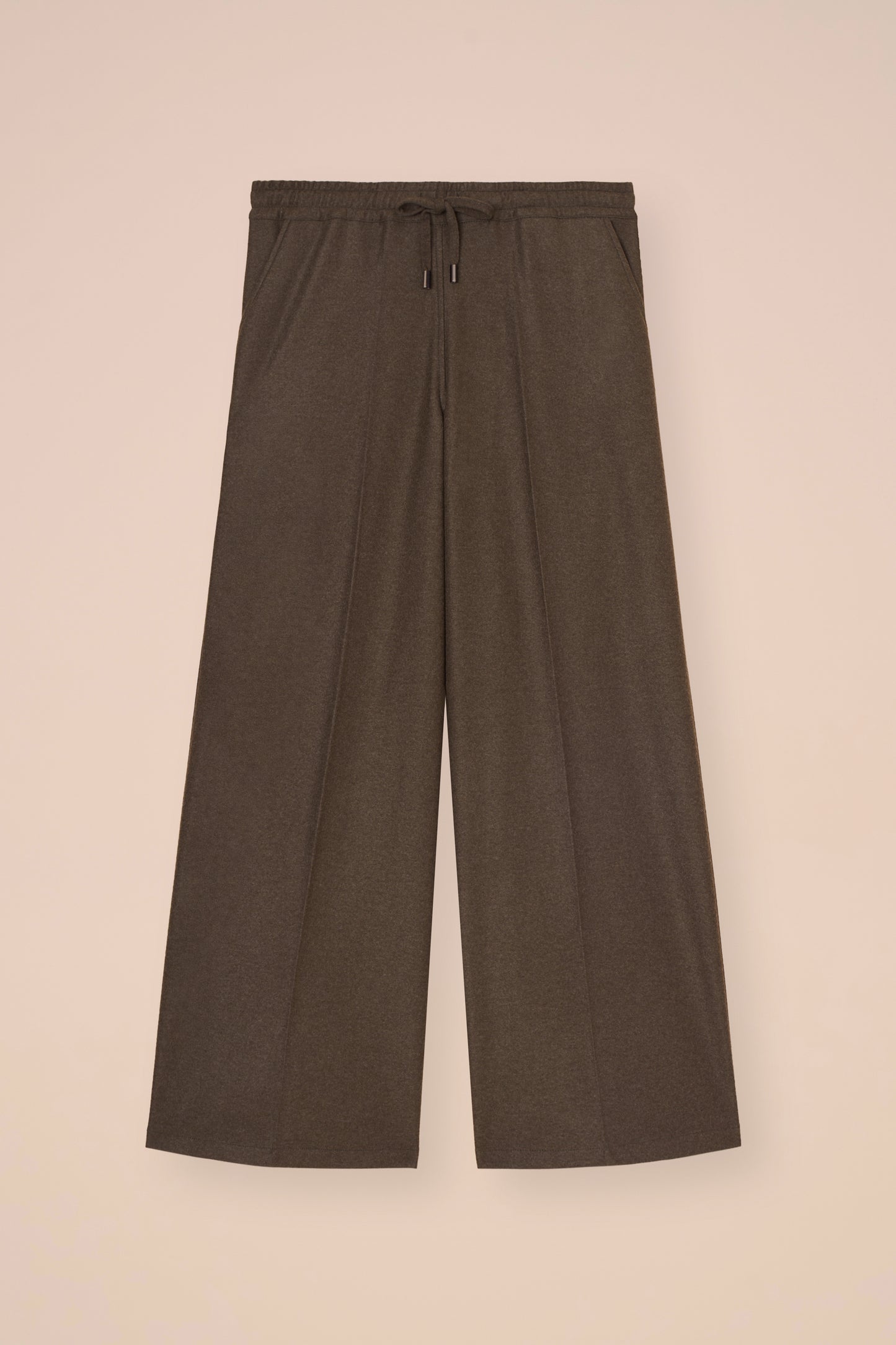 New Diana pantaloni a gamba ampia in cashmere flanel - ICE