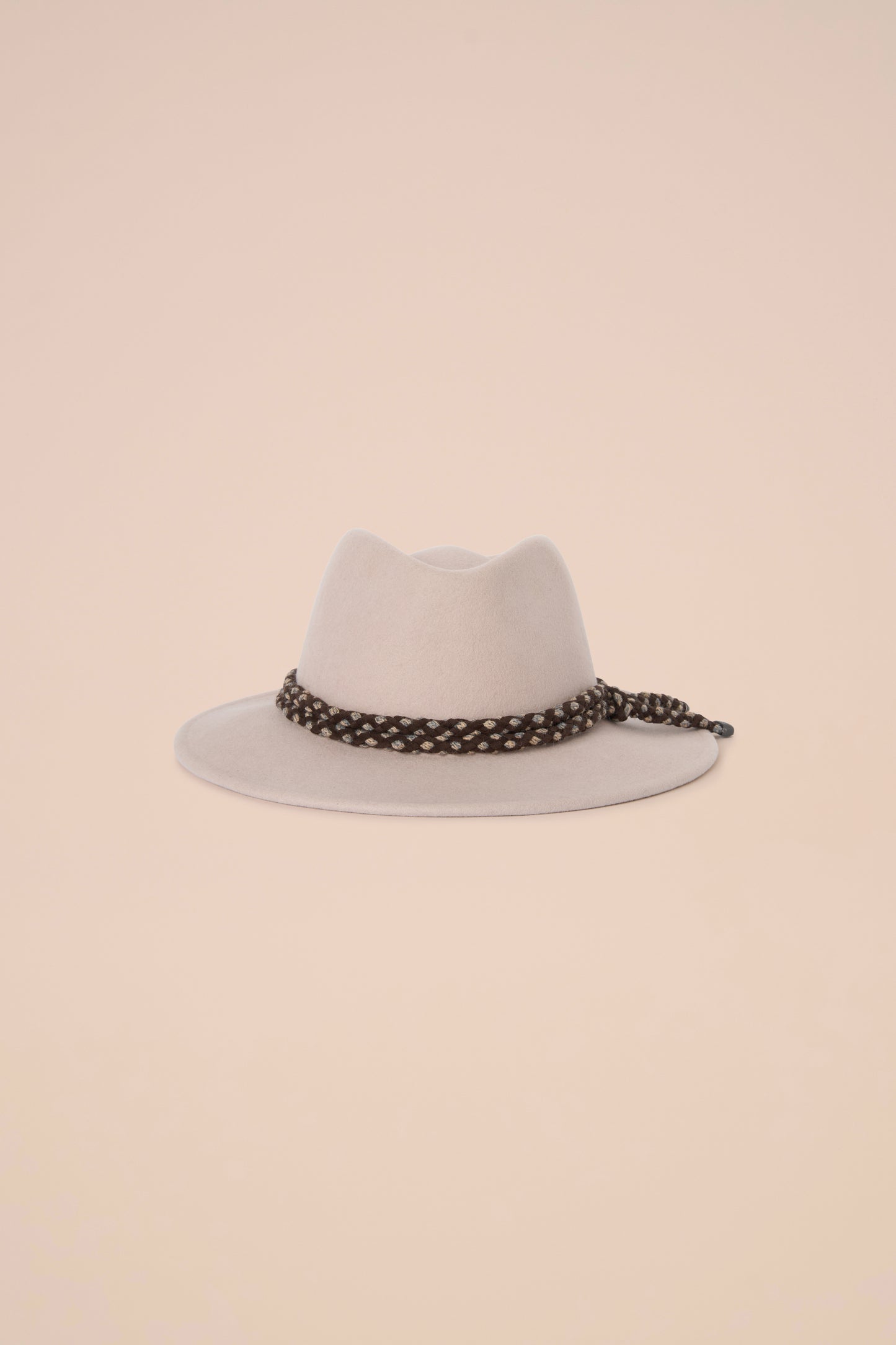 Kansas cappello fedora in lana e cashmere - OLIVEGREENMELANGE