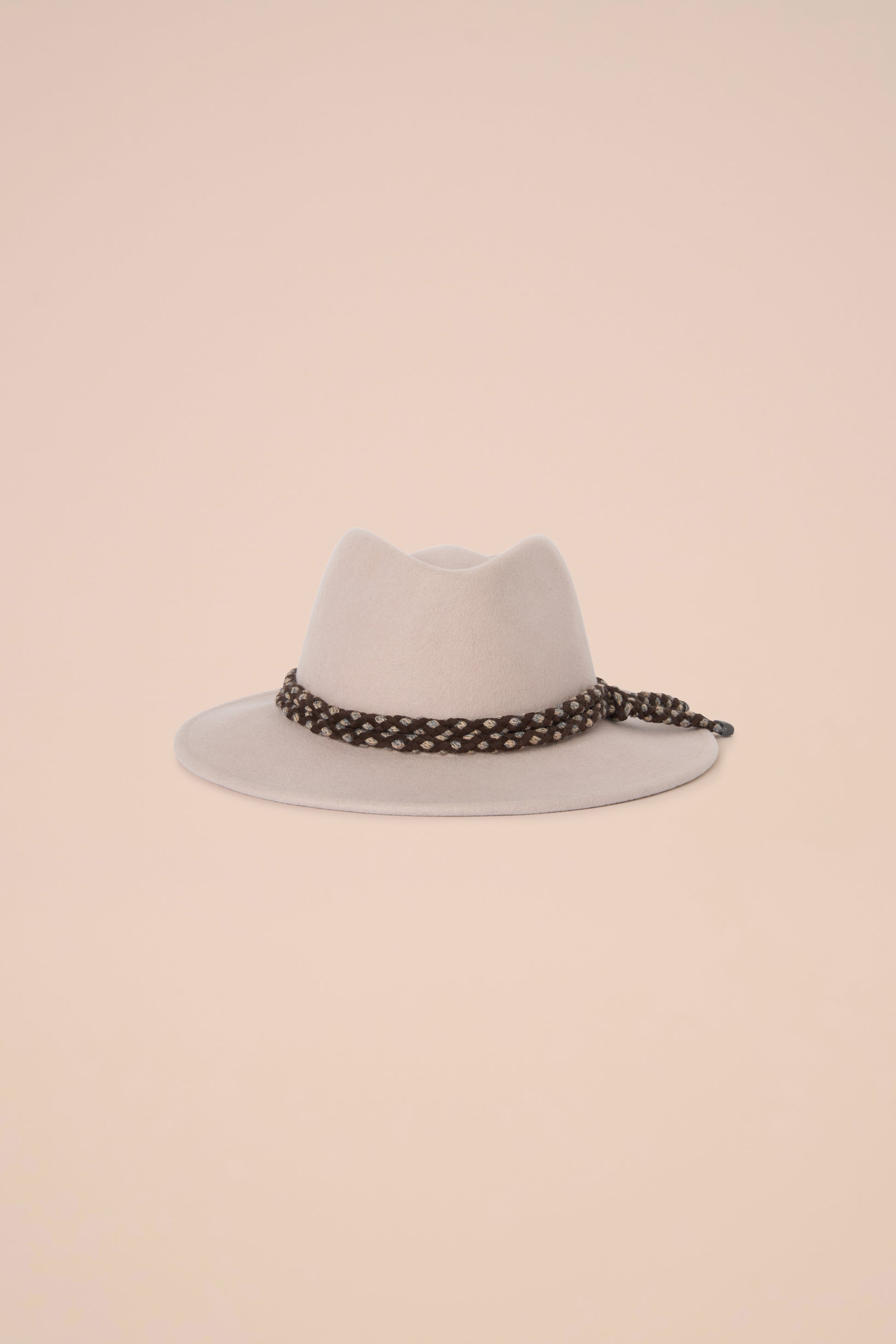Kansas cappello fedora in lana e cashmere - OLIVEGREENMELANGE