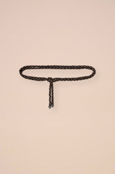 Braid Suede and Knit Belt