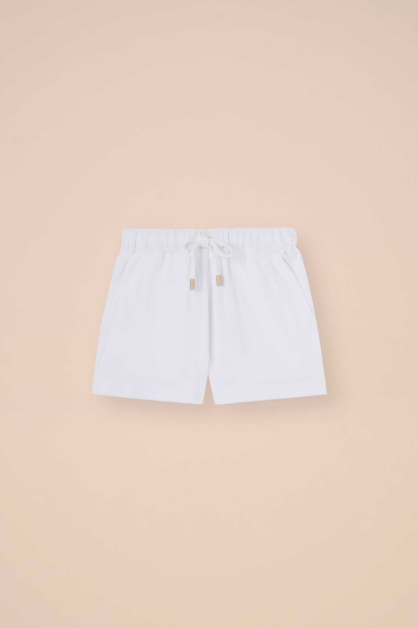 Orosei Terry Cotton Shorts - WHITE