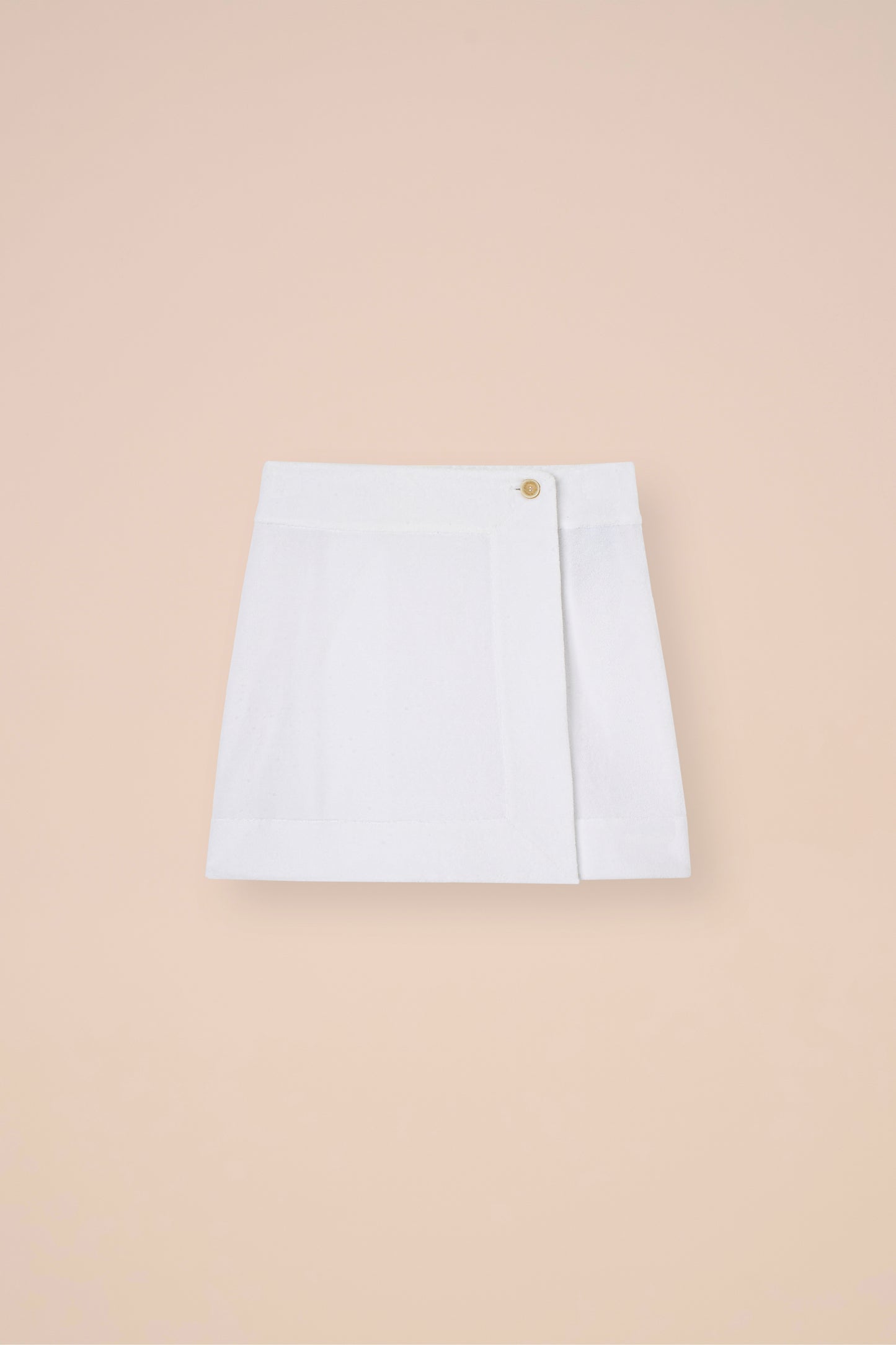 Cabras Terry Cotton Skirt - WHITE
