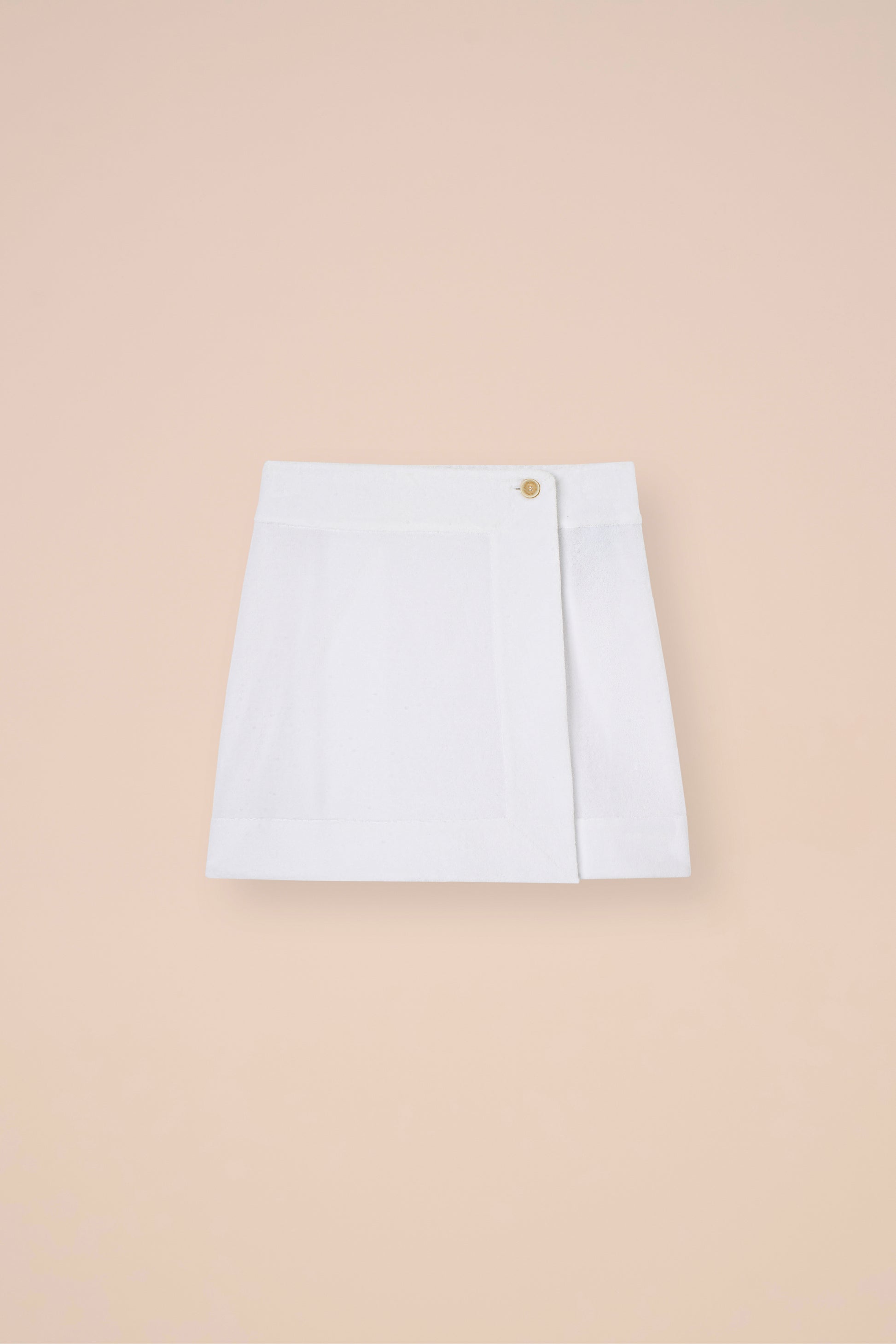 Cabras Terry Cotton Skirt - WHITE