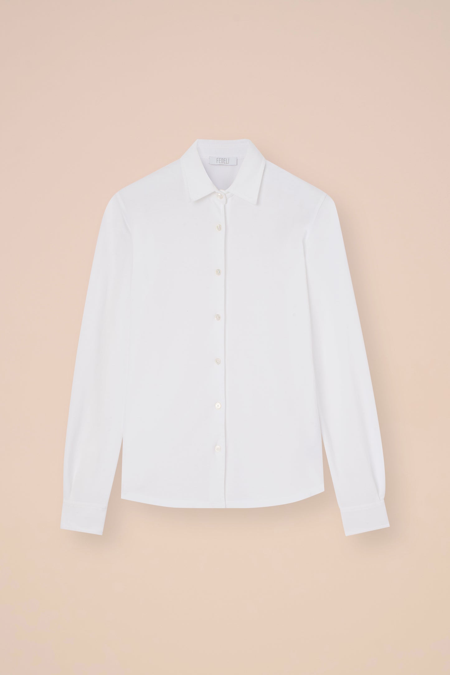 New Fenice camicia in piquet di cotone - MIDNIGHTBLUE