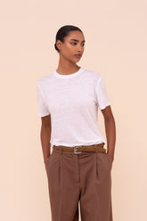 Extreme T-shirt a maniche corte in lino