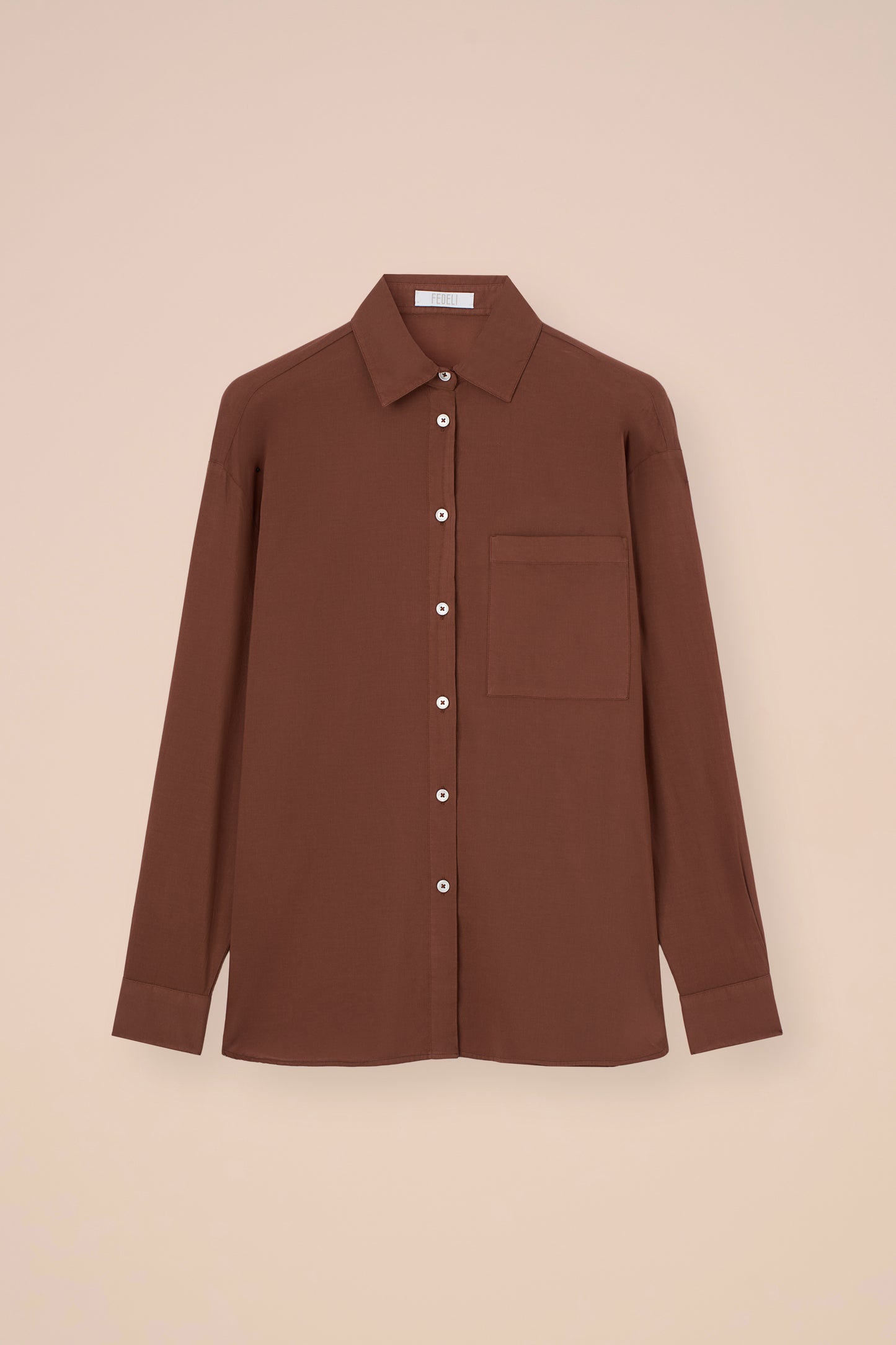 Palmaria Cotton Voile Shirt - SKYBLUE