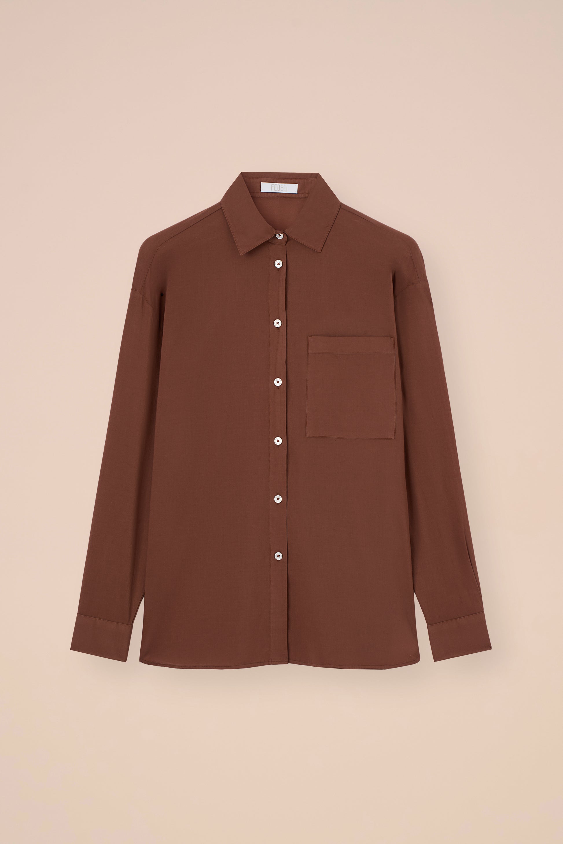 Palmaria Cotton Voile Shirt - SKYBLUE