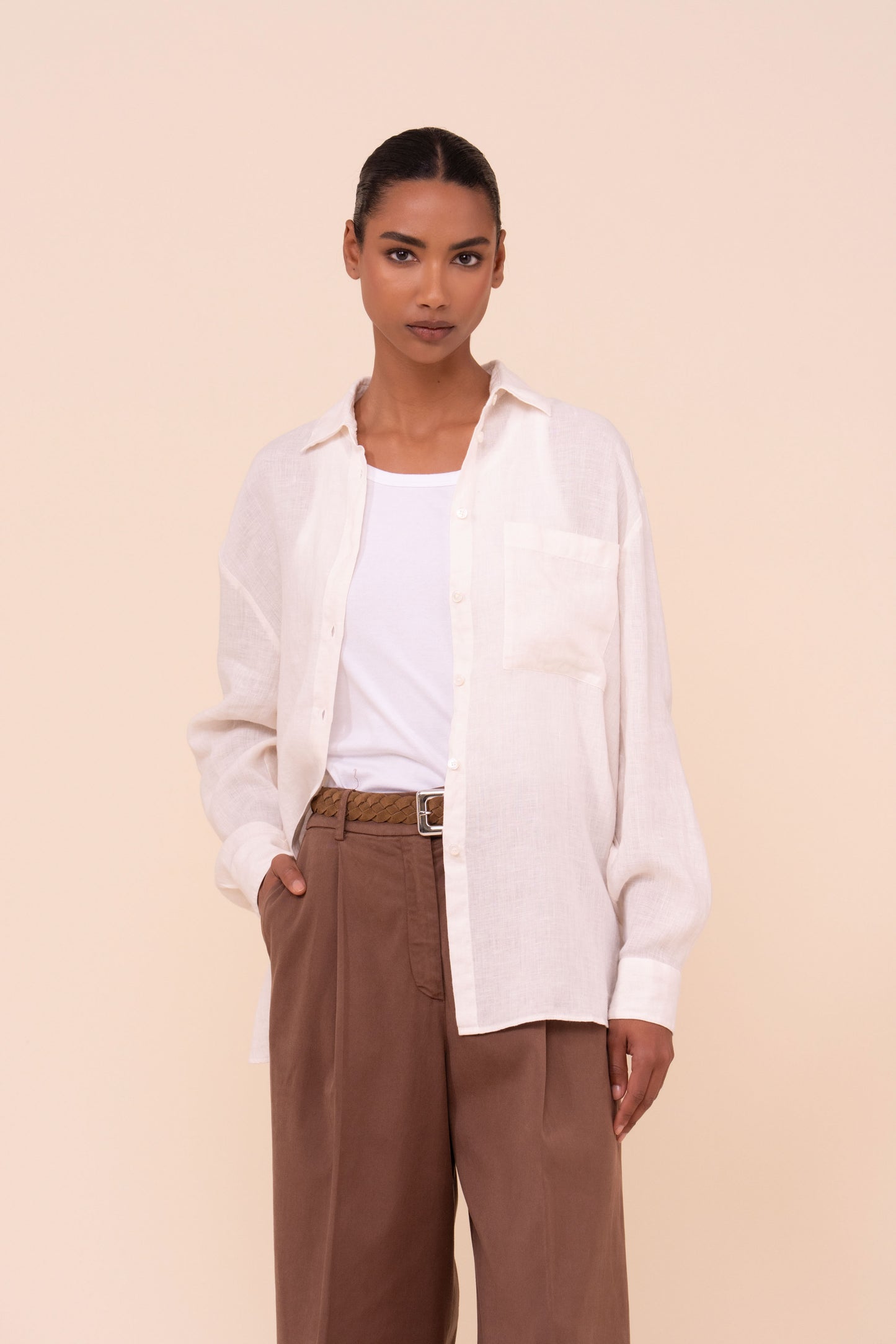 Palmaria camicia in lino - LINEN