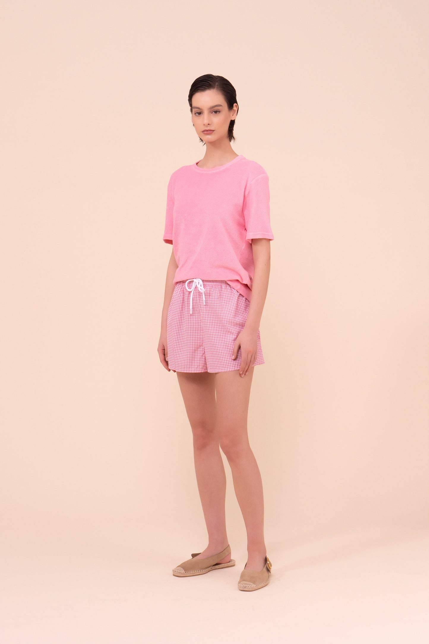 Extreme T-shirt a maniche corte in spugna di cotone - FLAMINGO