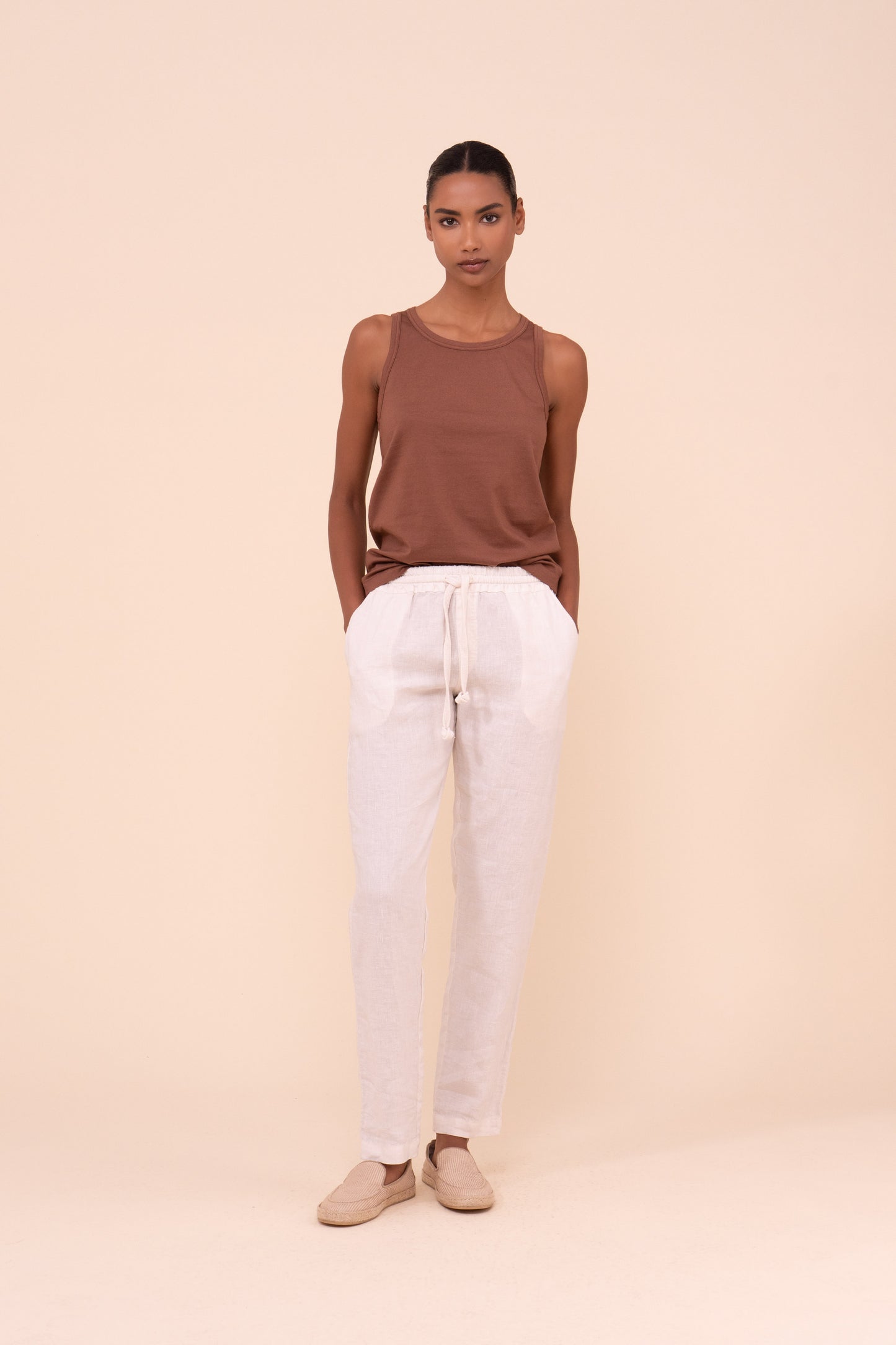 Bonifacio pantaloni in lino - SPANISHBISTRE