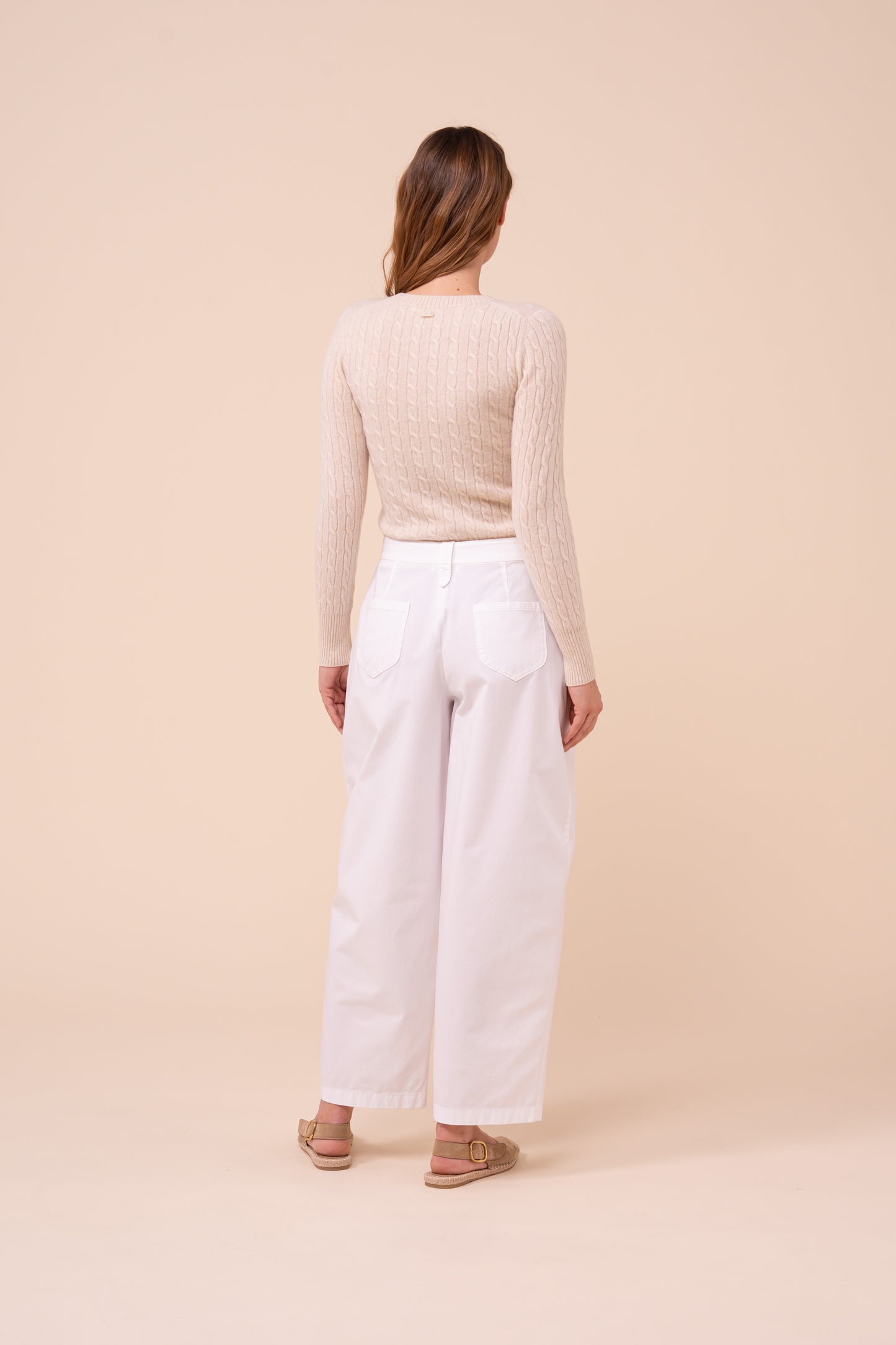 Felix Cotton Five-Pocket Pants - WHITE