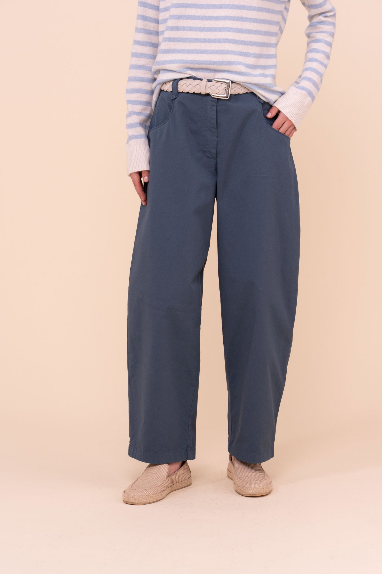 Felix pantaloni cinque tasche in cotone - WHITE