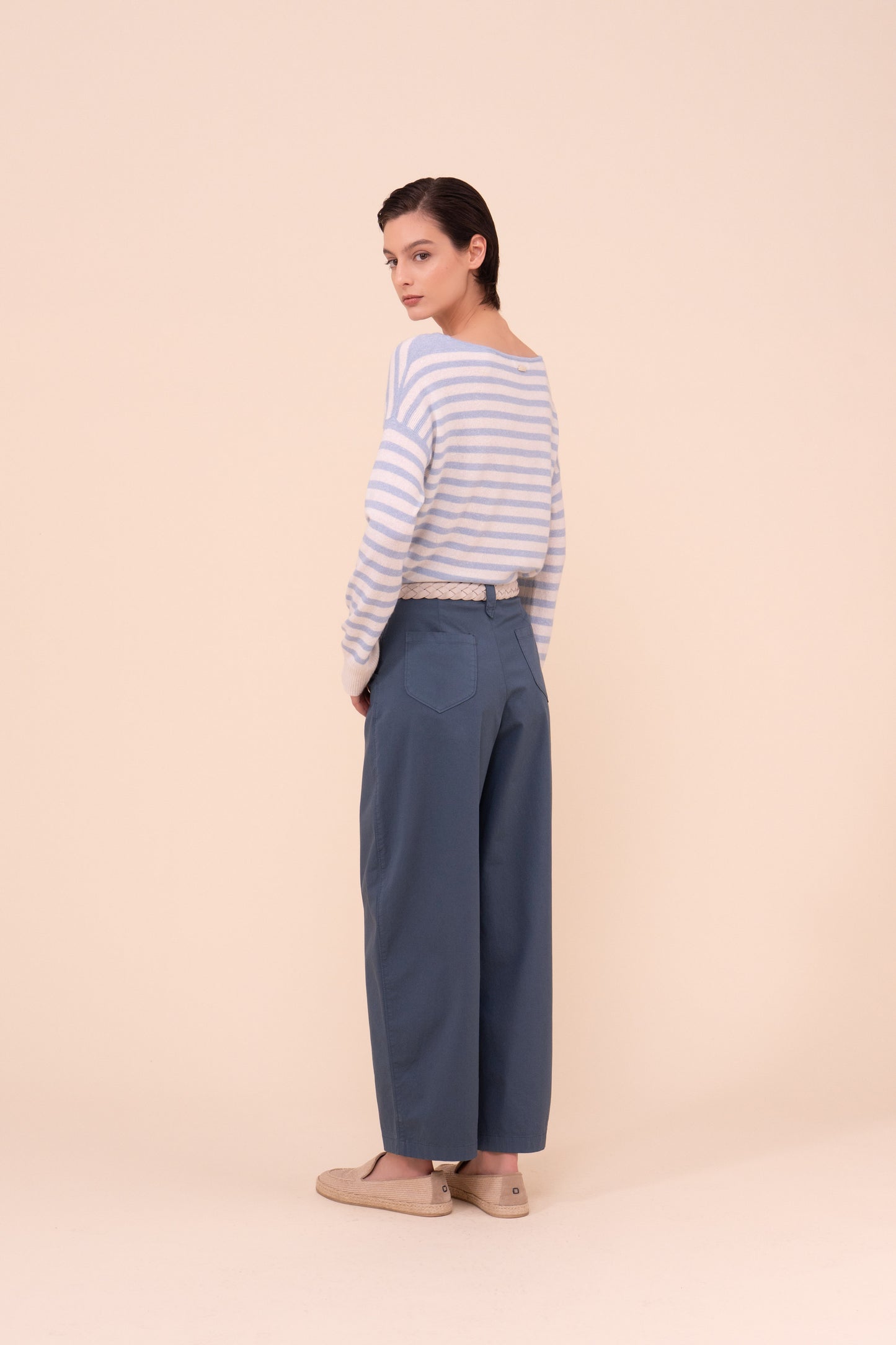 Felix pantaloni cinque tasche in cotone - WHITE