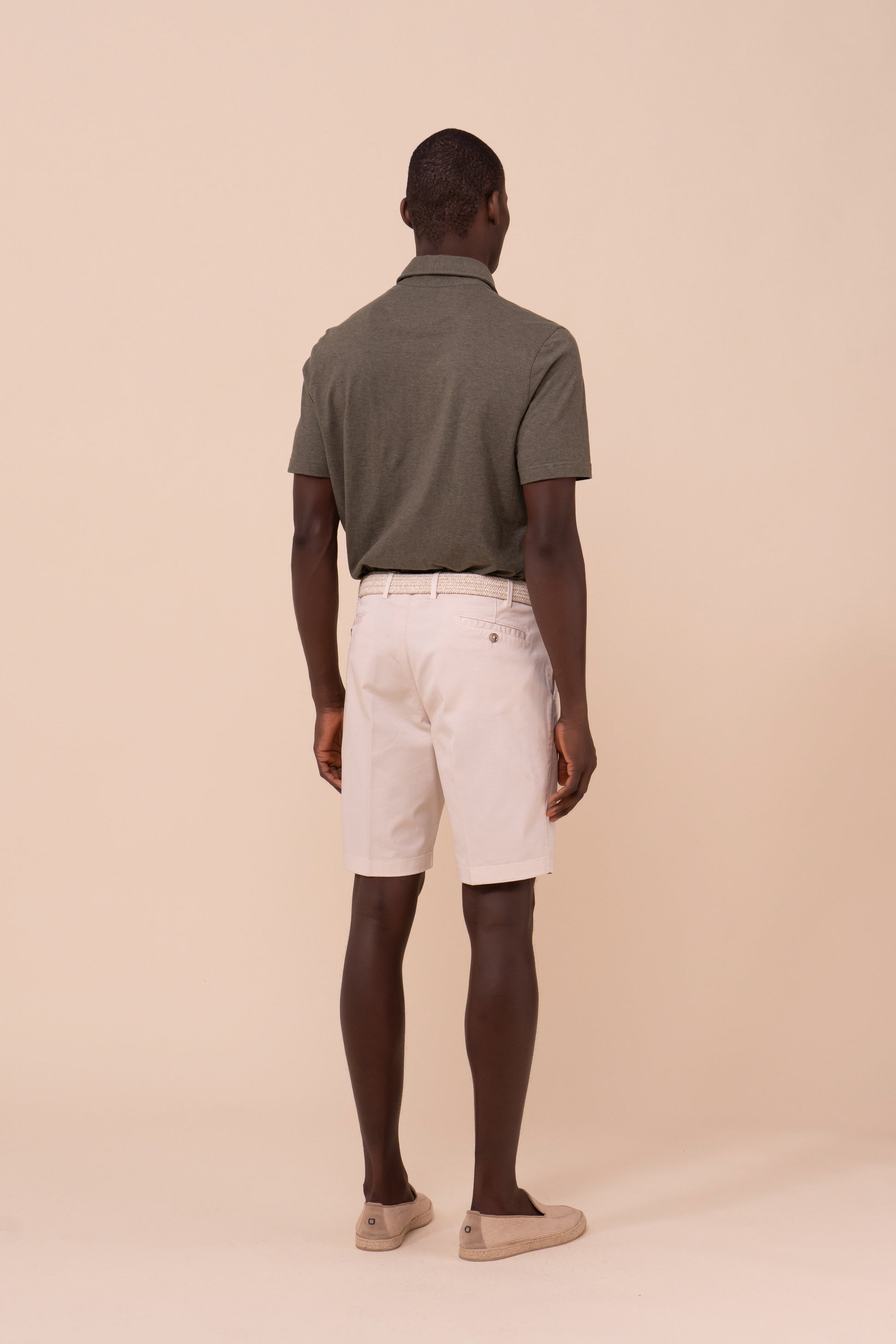 Tre Cotton Jersey Mélange Polo - OLIVEGREENMELANGE