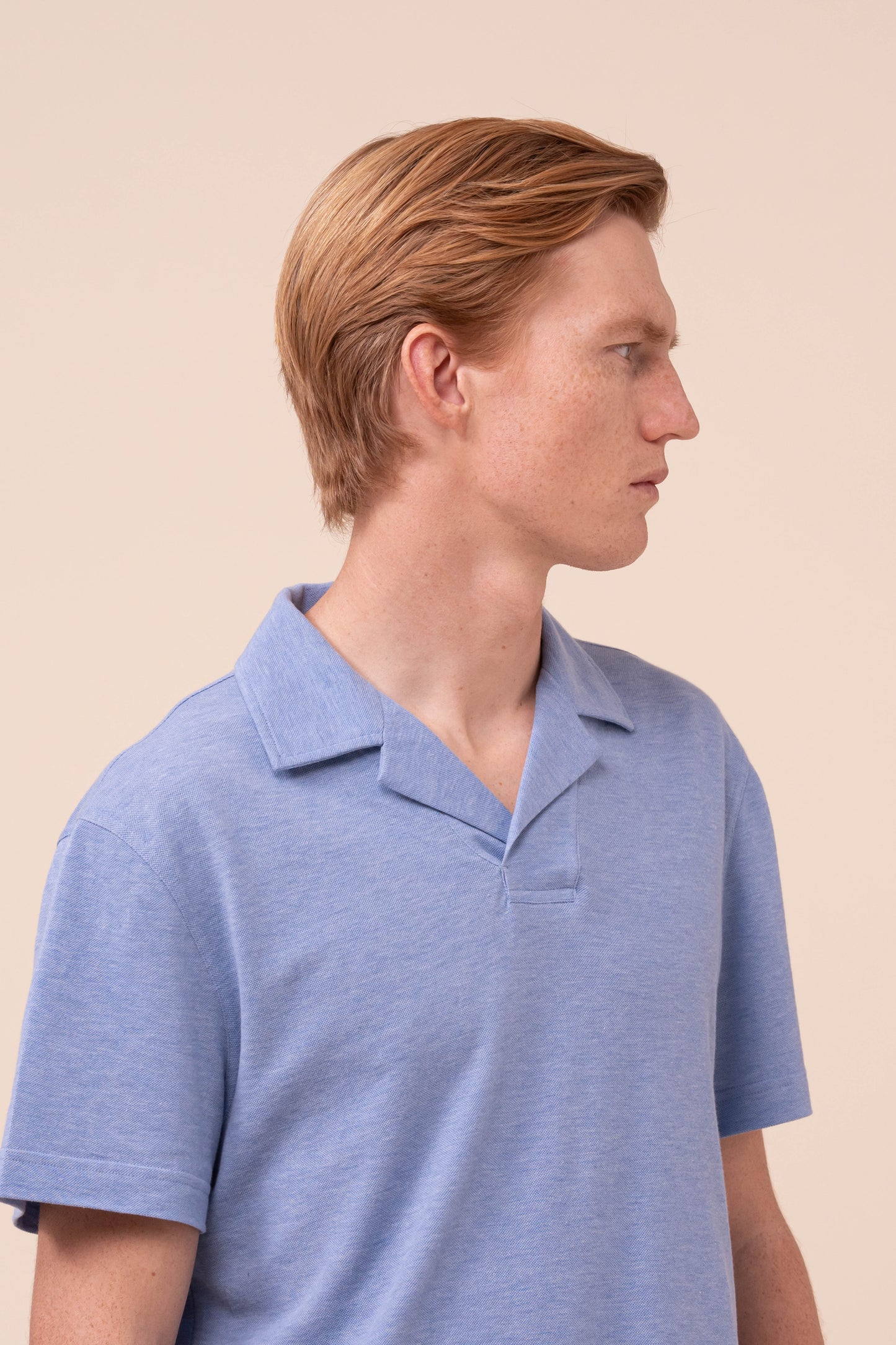Jolly Superlight Linen and Cotton Piquet Polo Shirt - WAVE