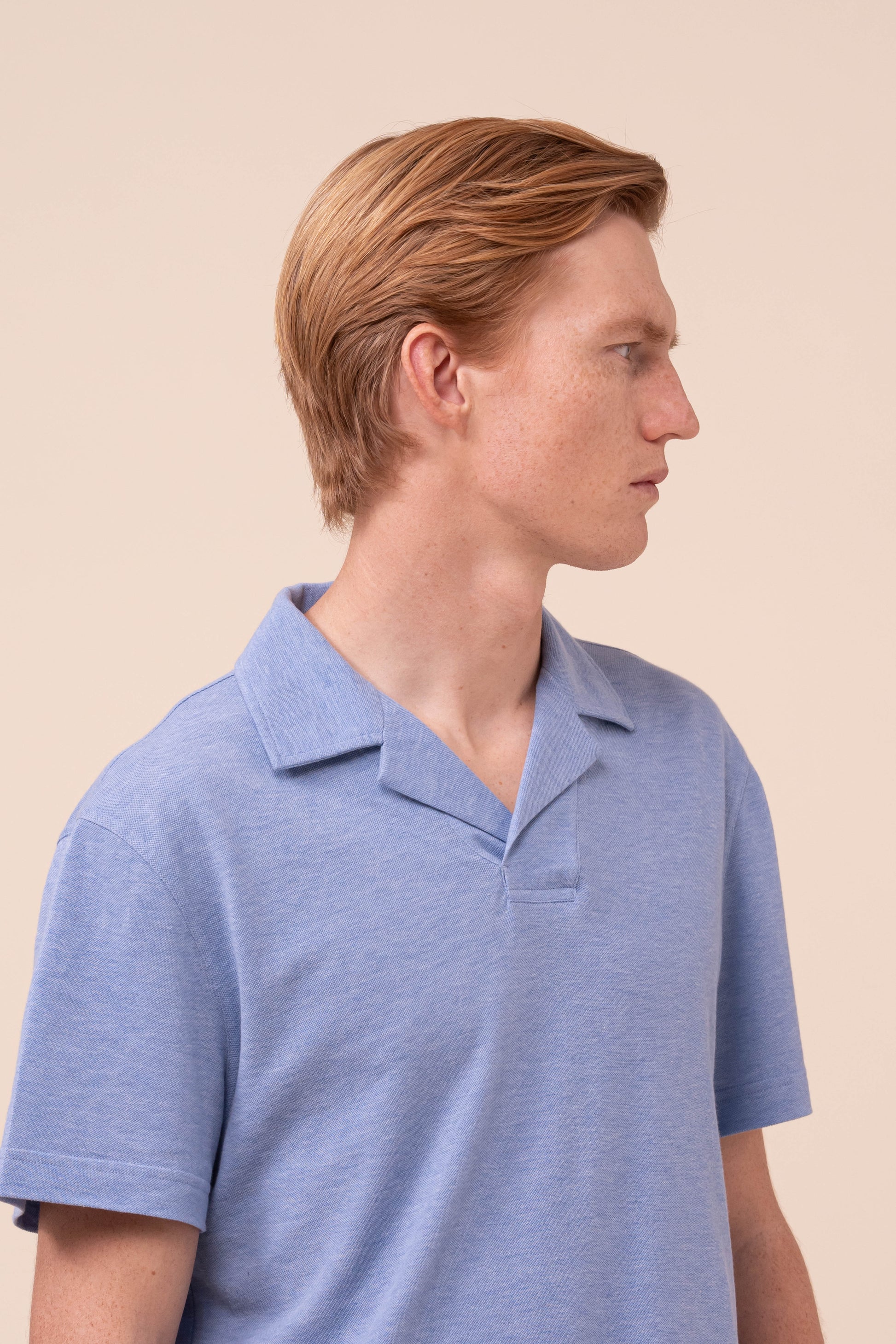 Jolly Superlight Linen and Cotton Piquet Polo Shirt - WAVE