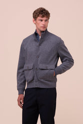 Surreale bomber in cashmere flanel double