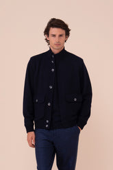 Surreale bomber in cashmere flanel double