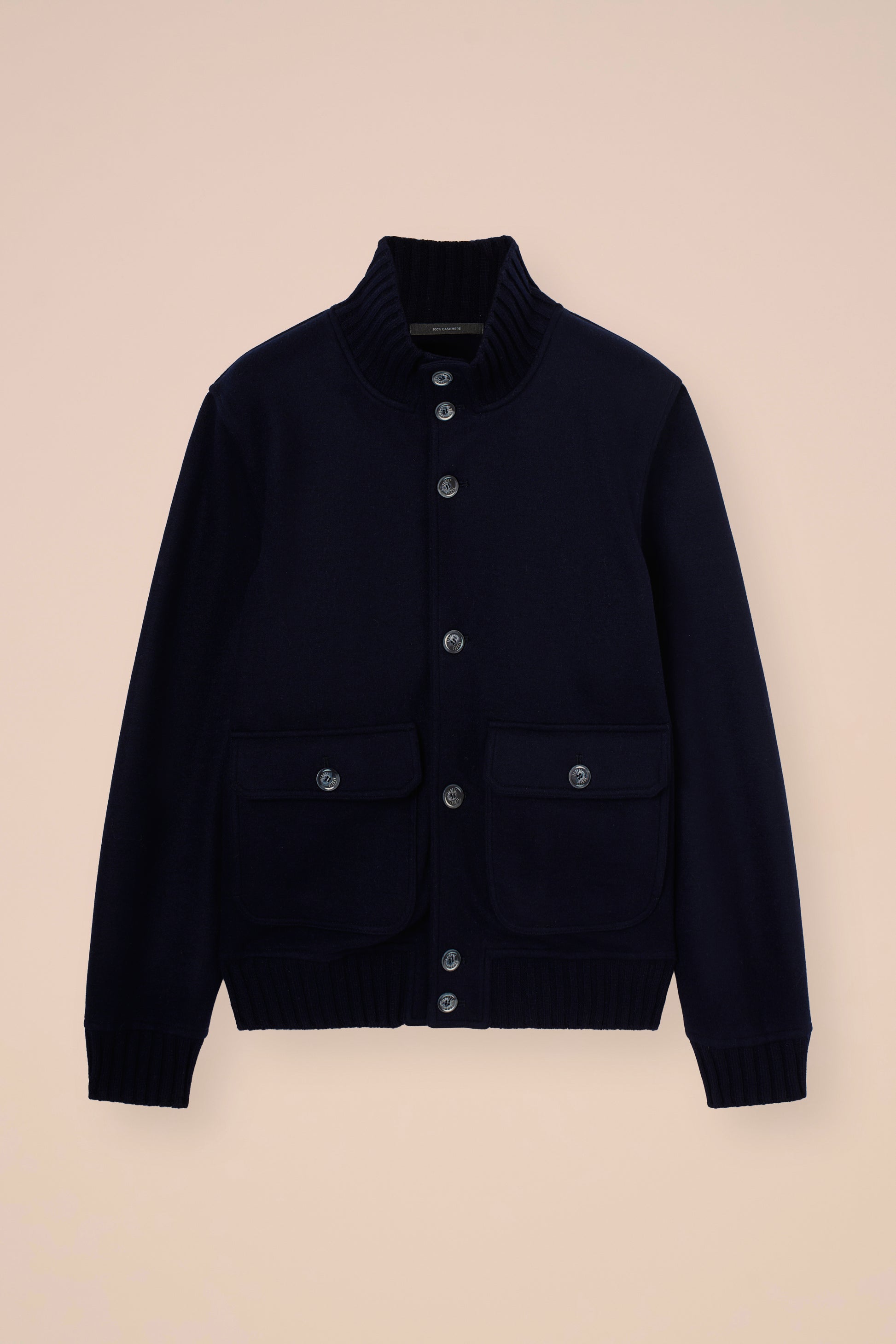 Surreale bomber in cashmere flanel double - STONEMELANGE