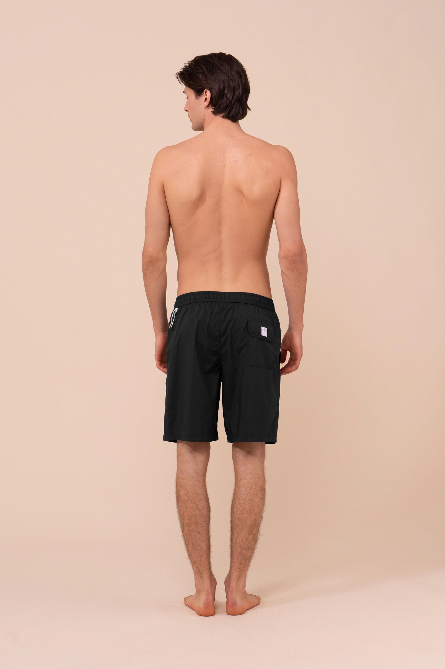 Positano - The Iconic Swim Trunks - Solid Iconic Colors - BLACK