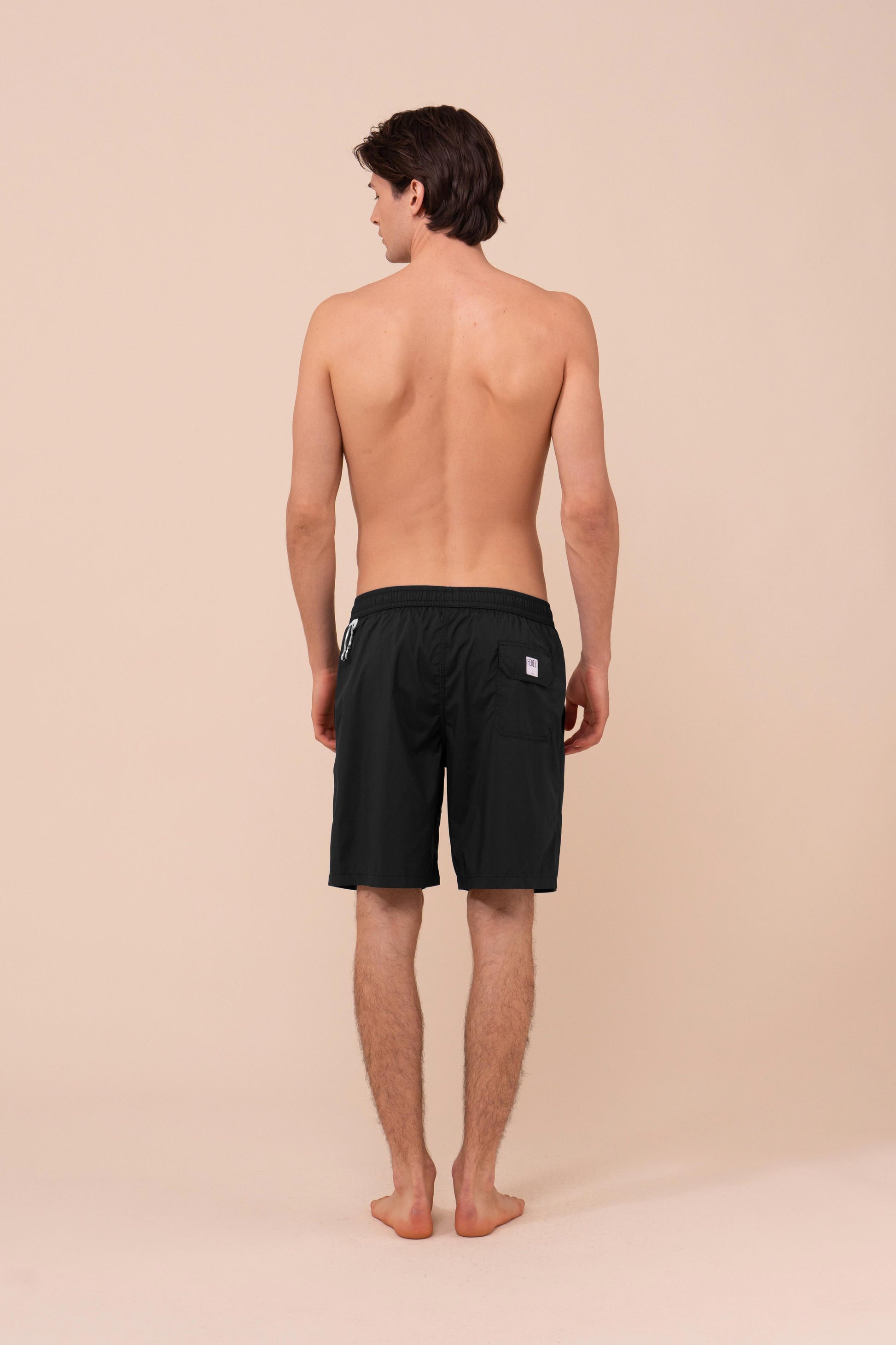 Positano - The Iconic Swim Trunks - Solid Iconic Colors - BLACK