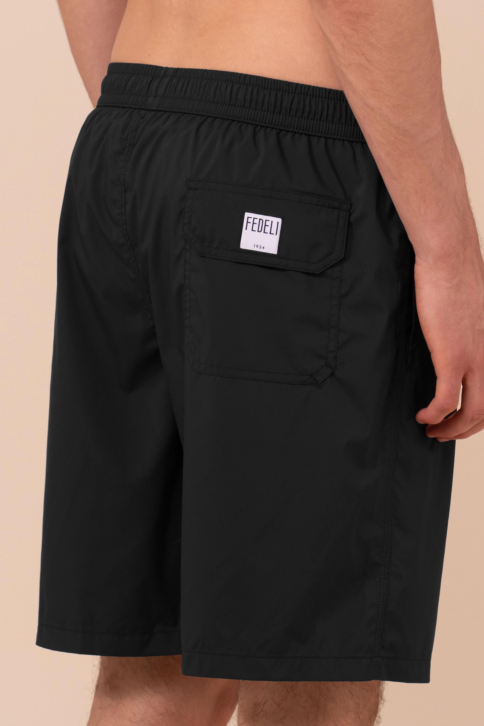 Positano - The Iconic Swim Trunks - Solid Iconic Colors - BLACK