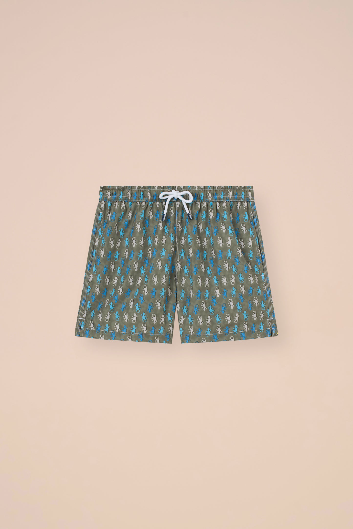 Madeira - The Sustainable Swim Trunks - Gecko Pattern - DENIM