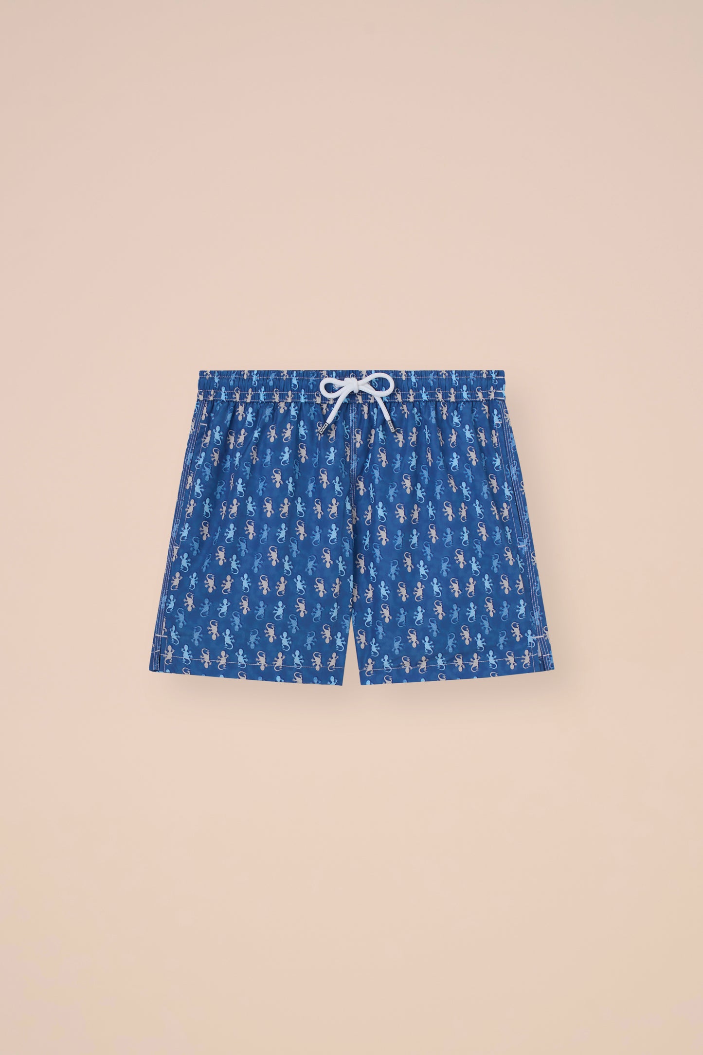 Madeira - The Sustainable Swim Trunks - Gecko Pattern - DENIM