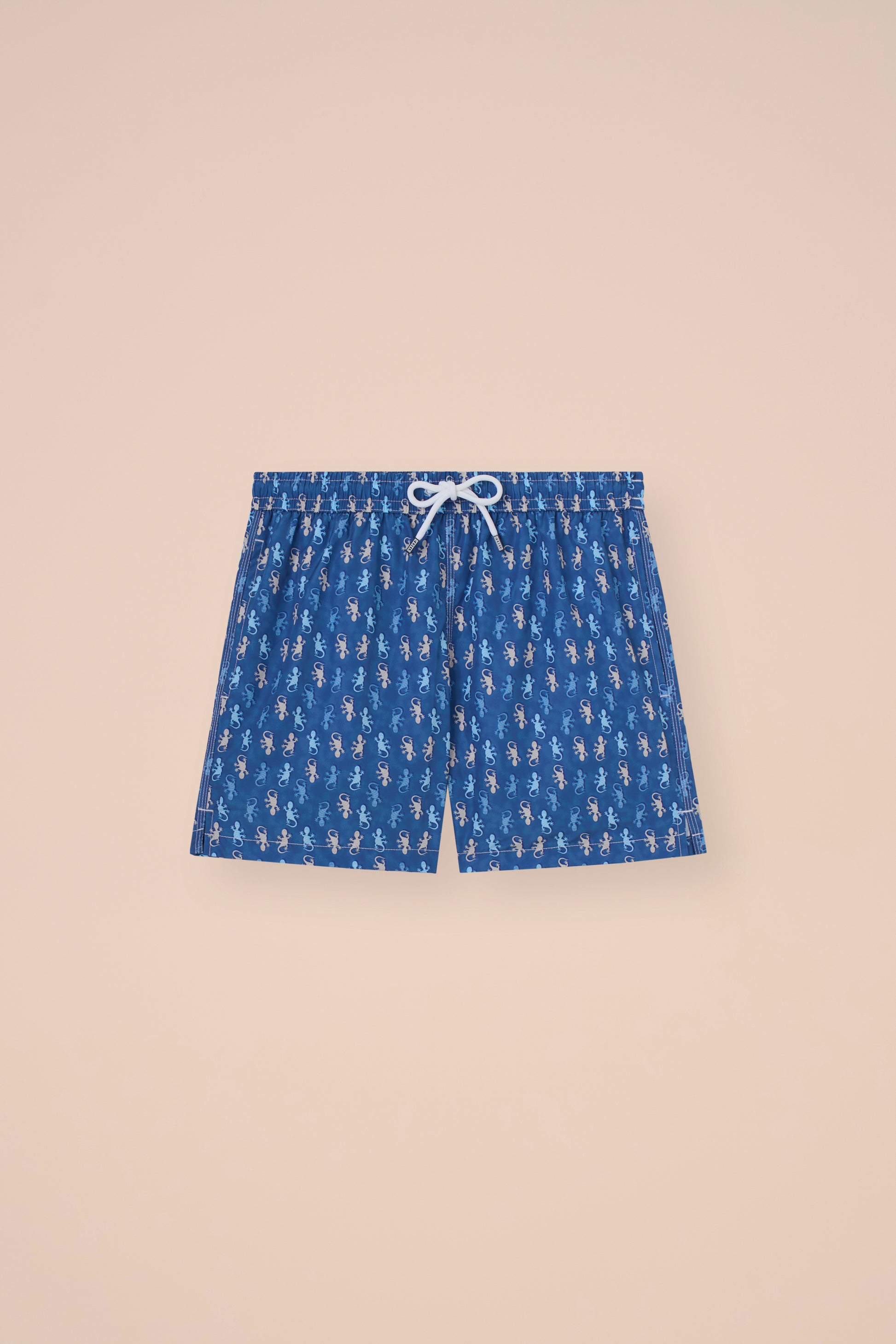 Madeira - The Sustainable Swim Trunks - Gecko Pattern - DENIM