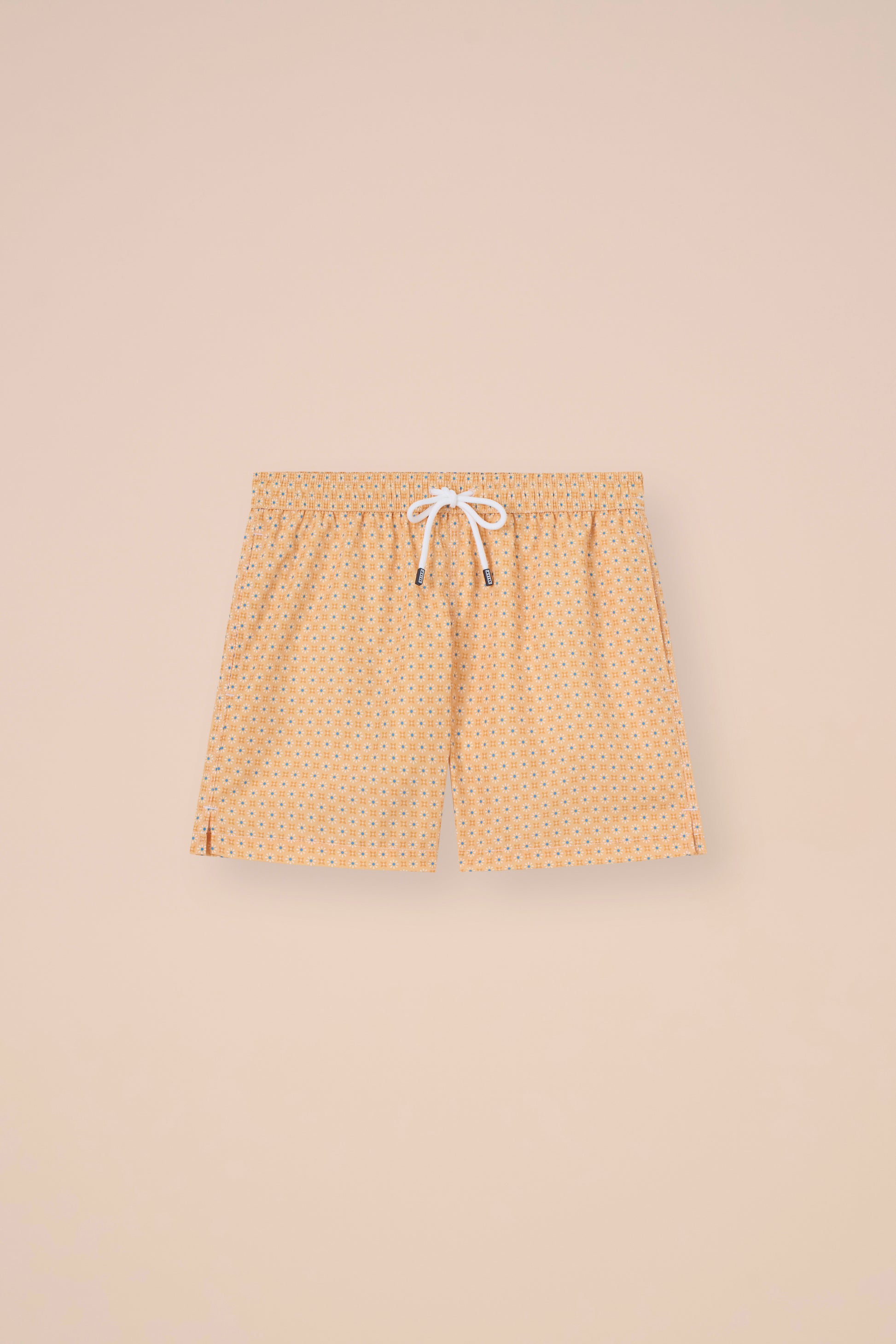 Madeira - The Sustainable Swim Trunks - Daisy Pattern - YELLOWORANGE