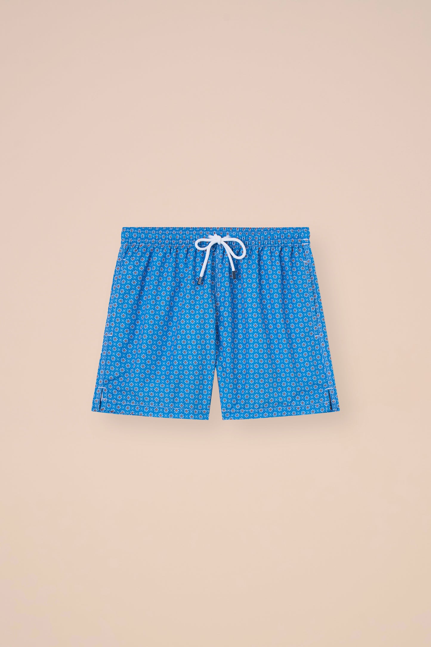 Madeira - The Sustainable Swim Trunks - Daisy Pattern - YELLOWORANGE