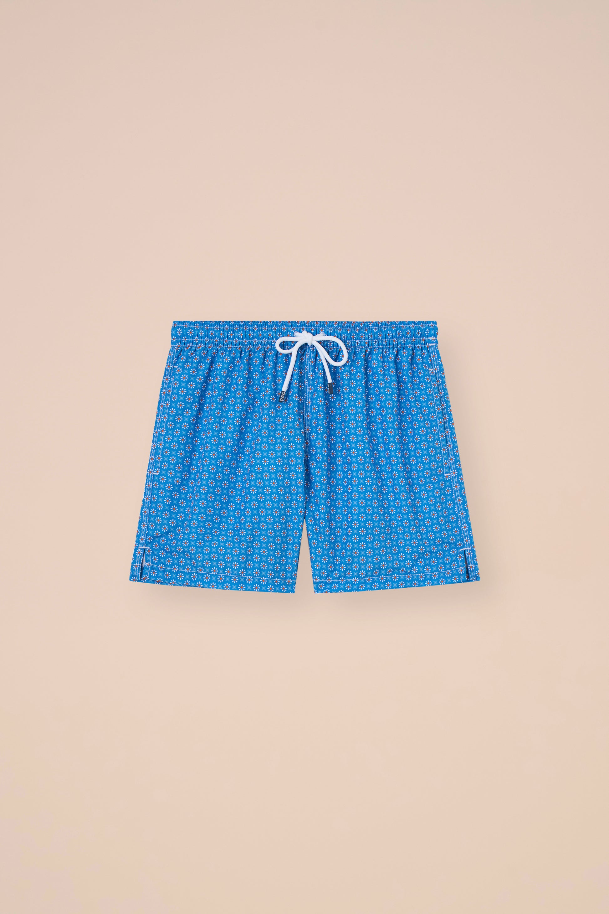 Madeira - The Sustainable Swim Trunks - Daisy Pattern - YELLOWORANGE