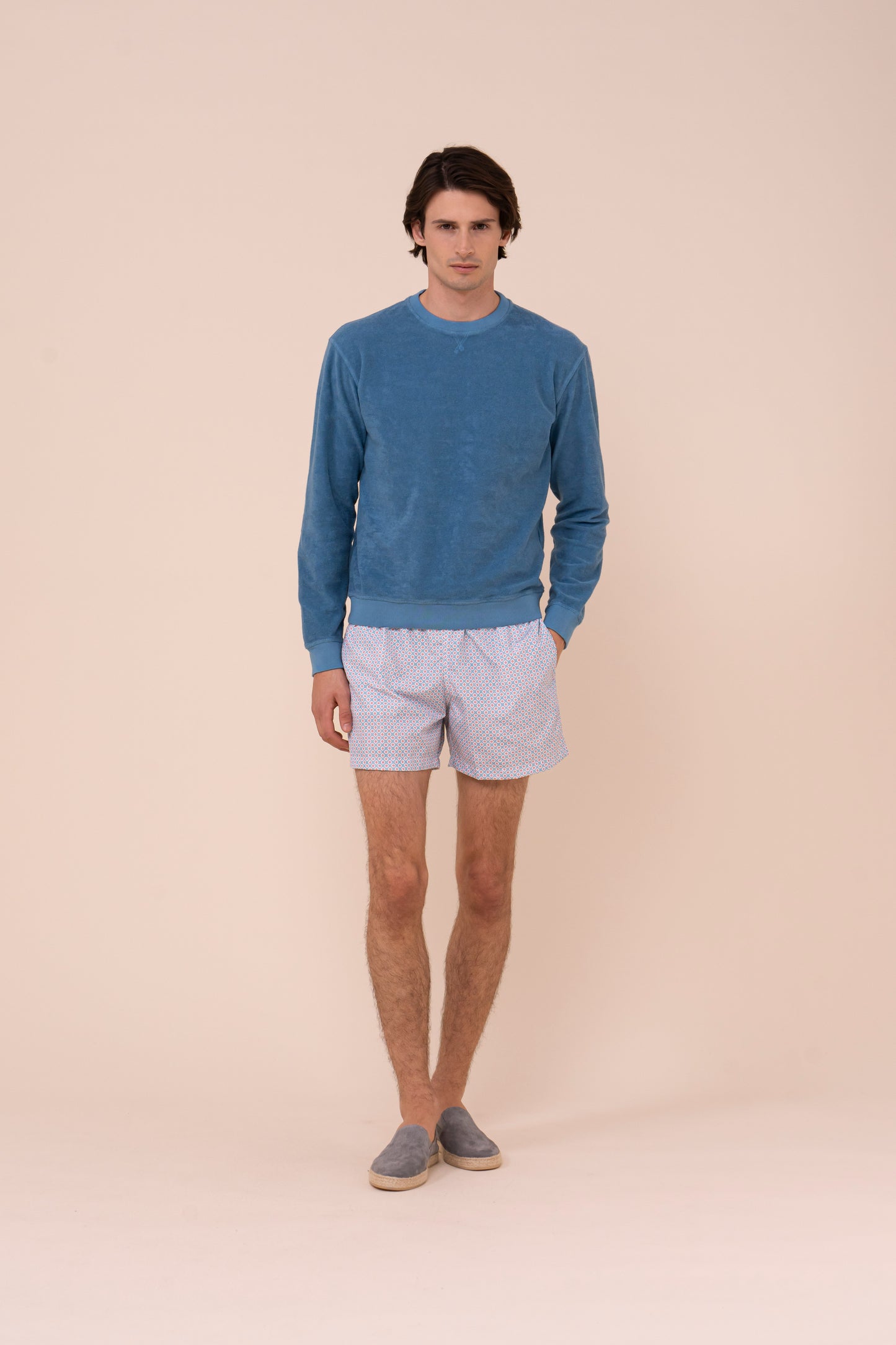 Madeira - The Sustainable Swim Trunks - Diamond Pattern - PACIFICBLUE