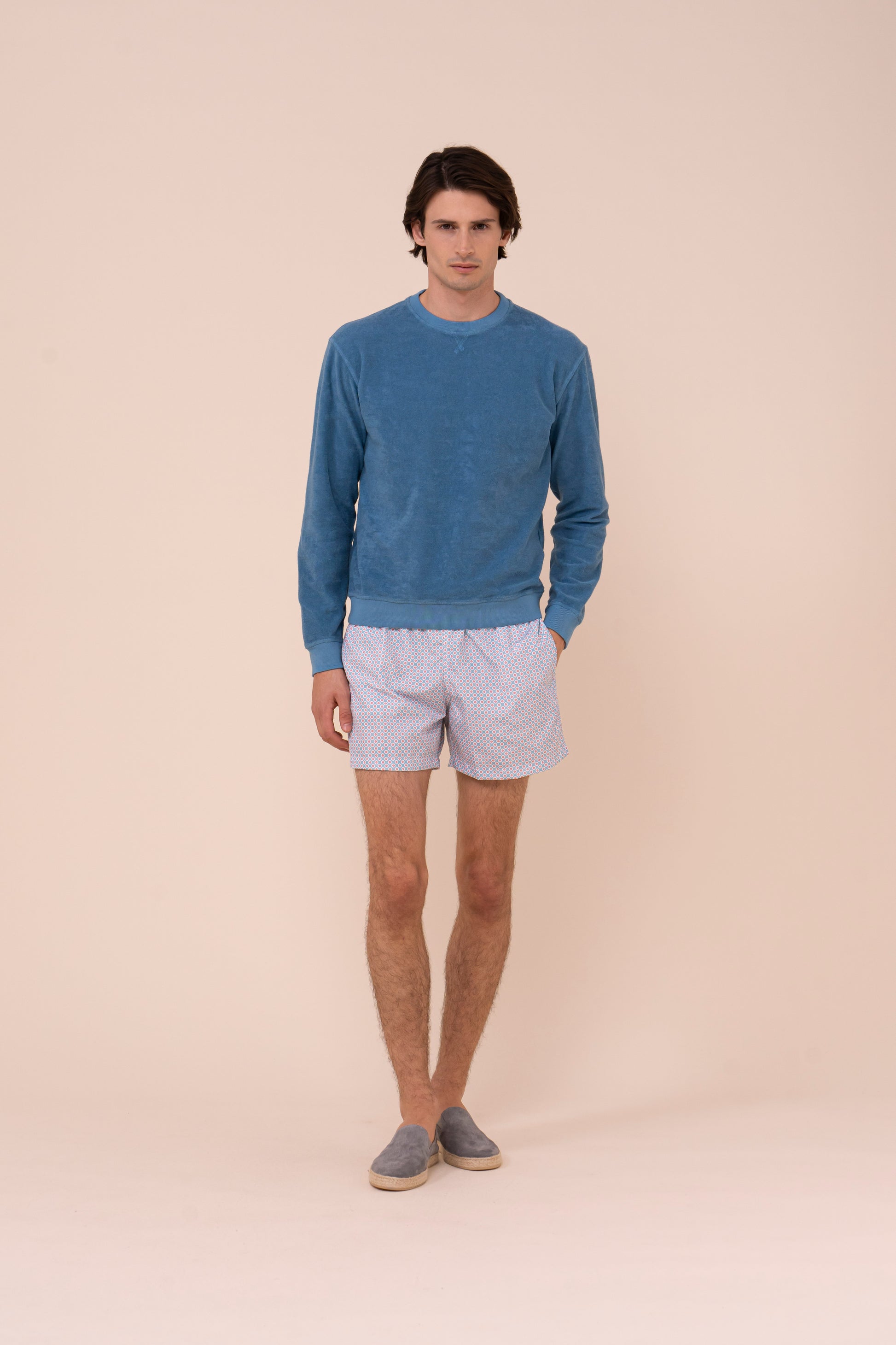 Madeira - The Sustainable Swim Trunks - Diamond Pattern - PACIFICBLUE