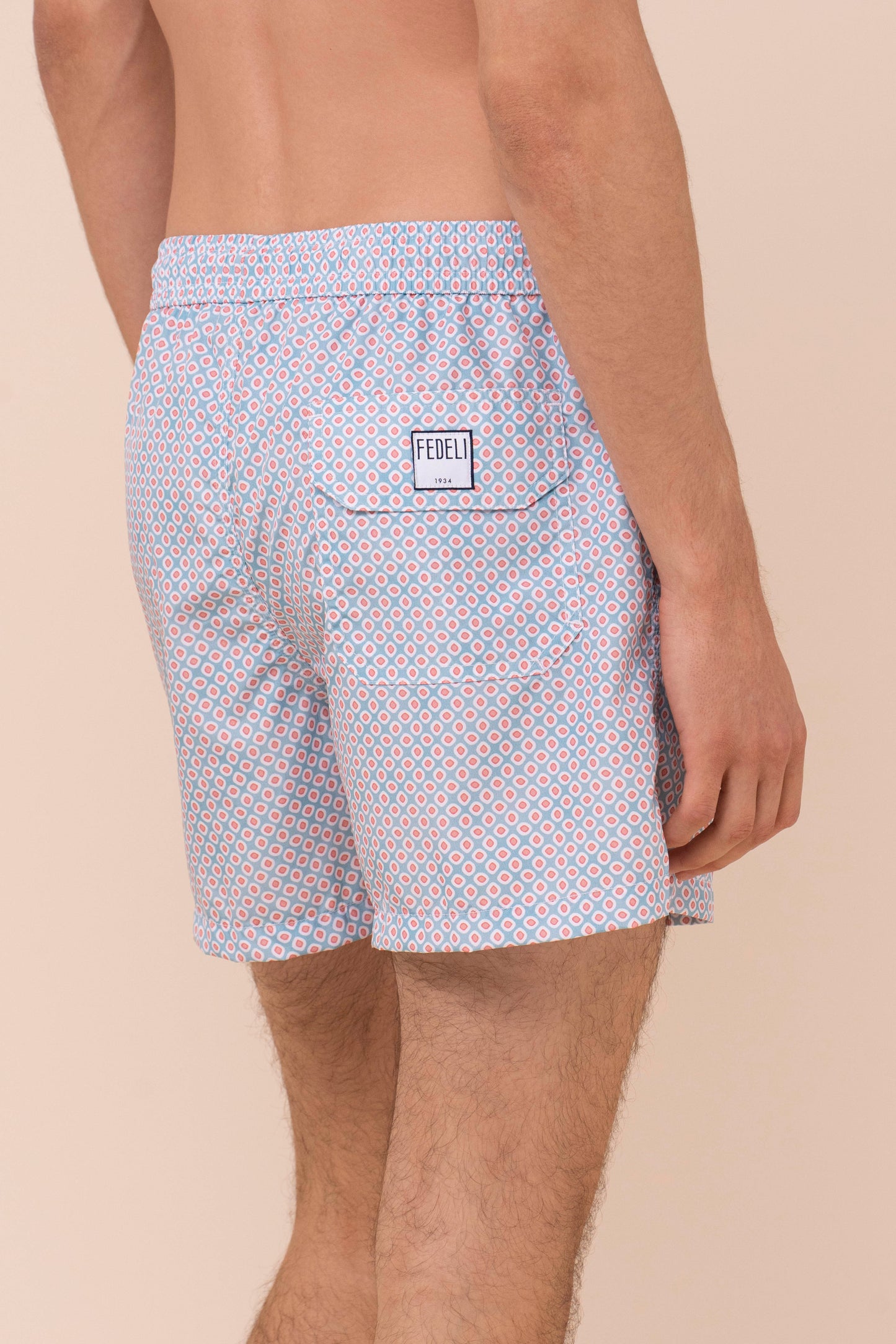 Madeira - The Sustainable Swim Trunks - Diamond Pattern - PACIFICBLUE